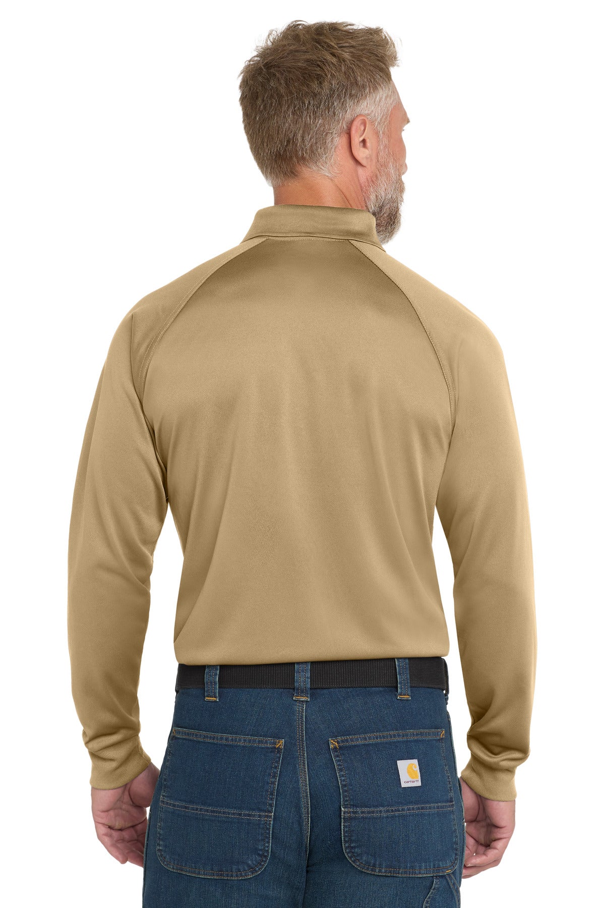Tan CornerStone - Select Long Sleeve Snag-Proof Tactical Polo. CS410LS