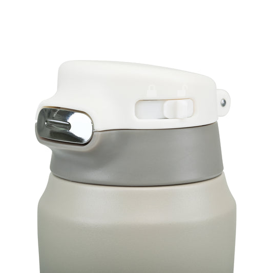 Taupe Aviana™ Rowan Recycled Sip Lid Bottle -  16 Oz. plain