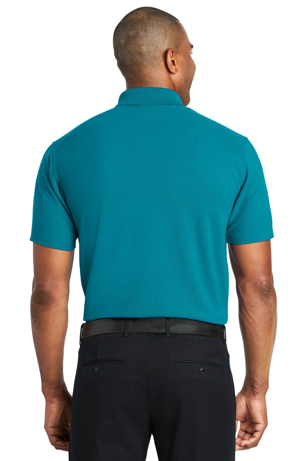 Teal Port Authority EZPerformance Pique Polo. K600