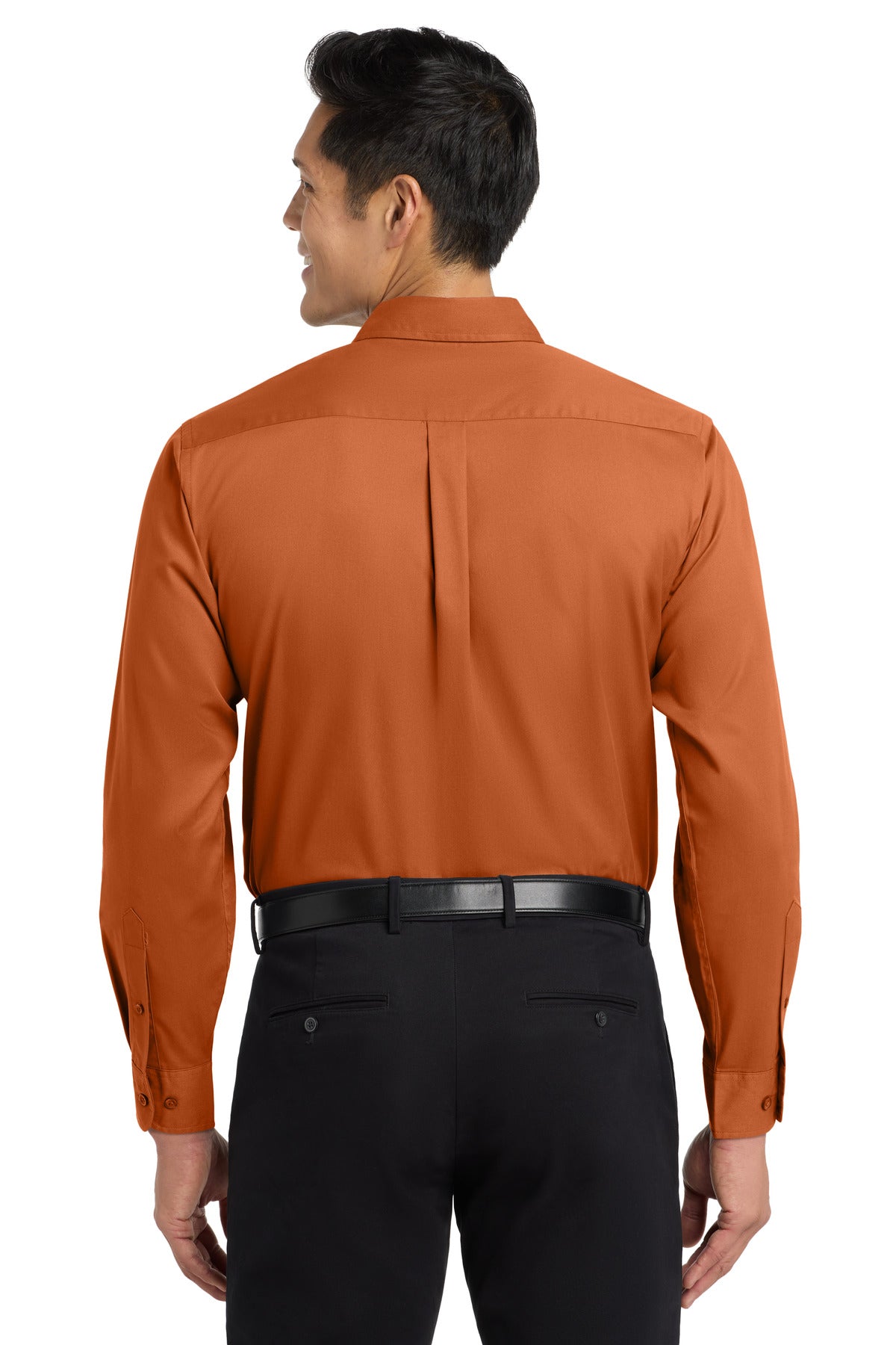 Texas Orange Port Authority Extended Size Long Sleeve Easy Care Shirt S608ES
