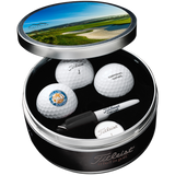 White Titleist Custom Golf Ball Commemorative Tin Kit