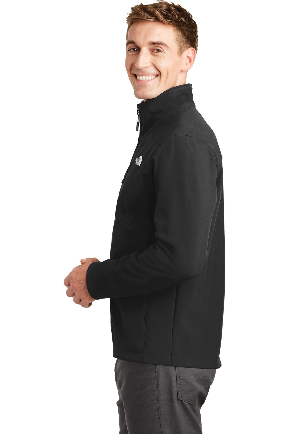 TNF Black The North Face Apex Barrier Soft Shell Jacket. NF0A3LGT