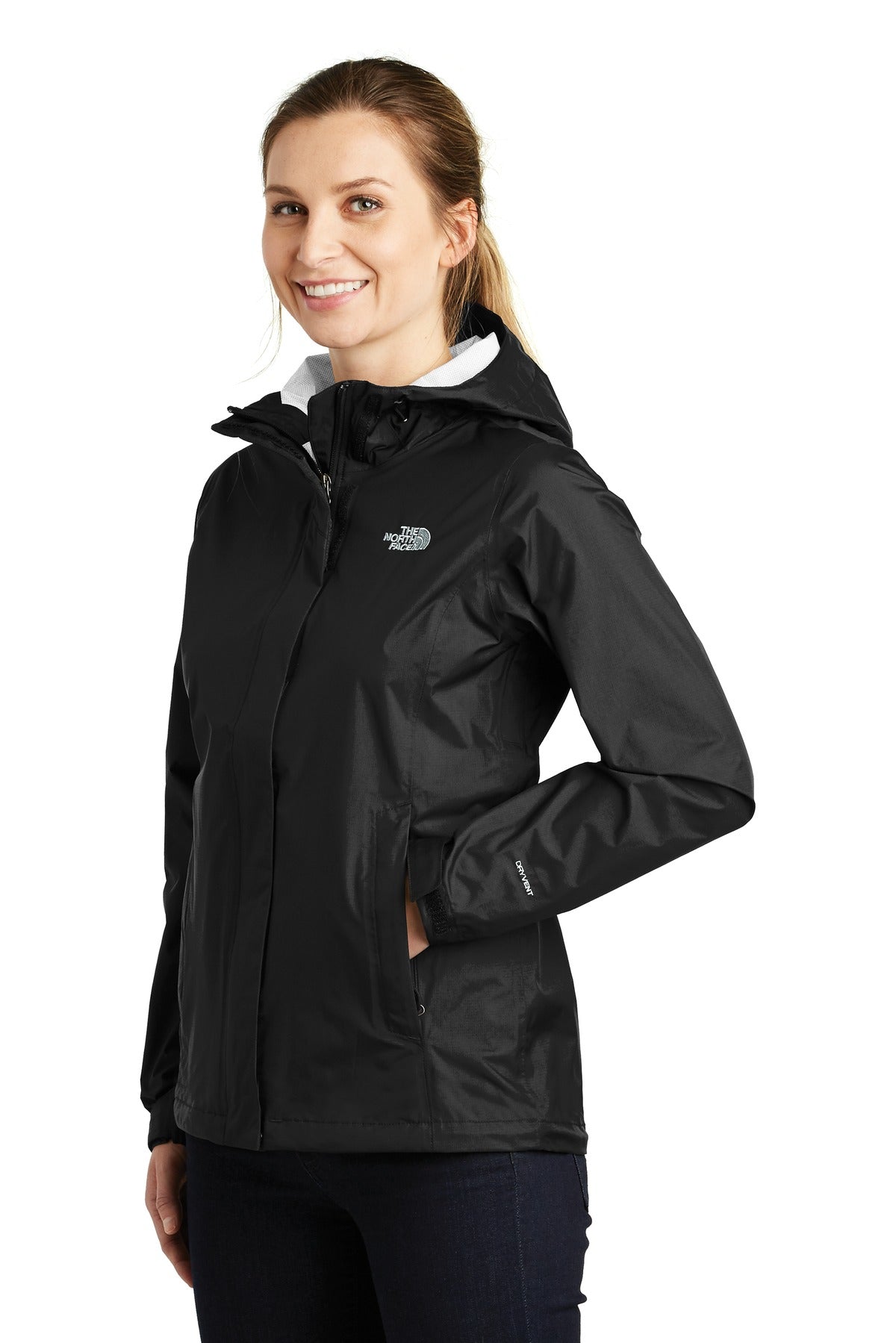 TNF Black The North Face Women's DryVent Rain Jacket. NF0A3LH5