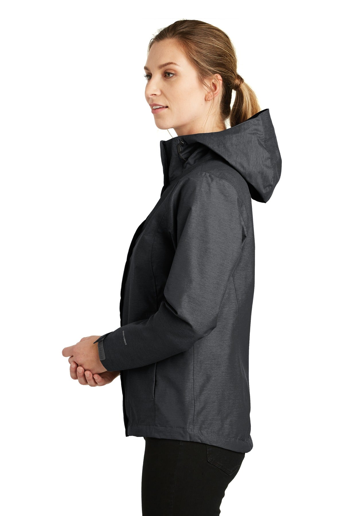 TNF Dk Grey He The North Face Women's DryVent Rain Jacket. NF0A3LH5