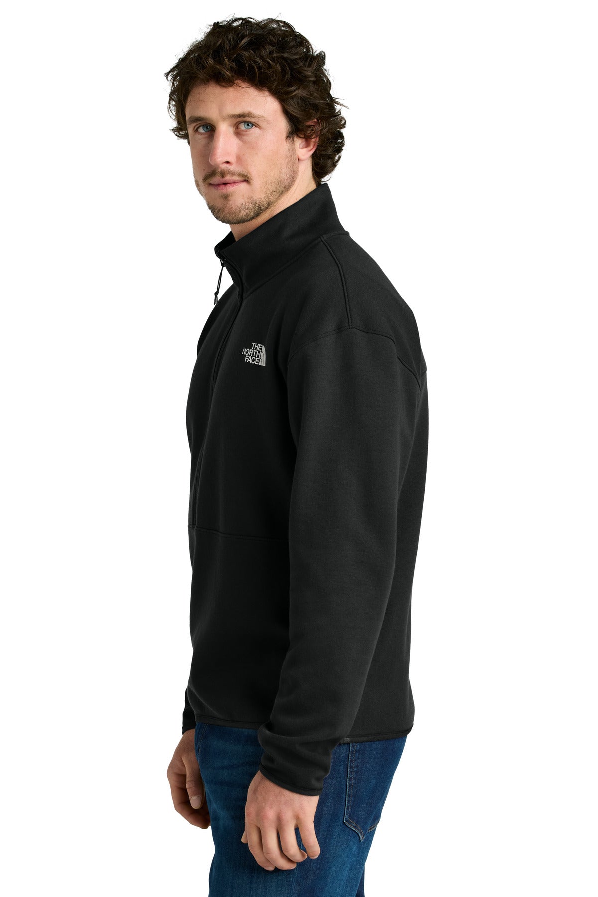 TNFBlack The North Face Double-Knit 1/2-Zip Fleece NF0A8C5G