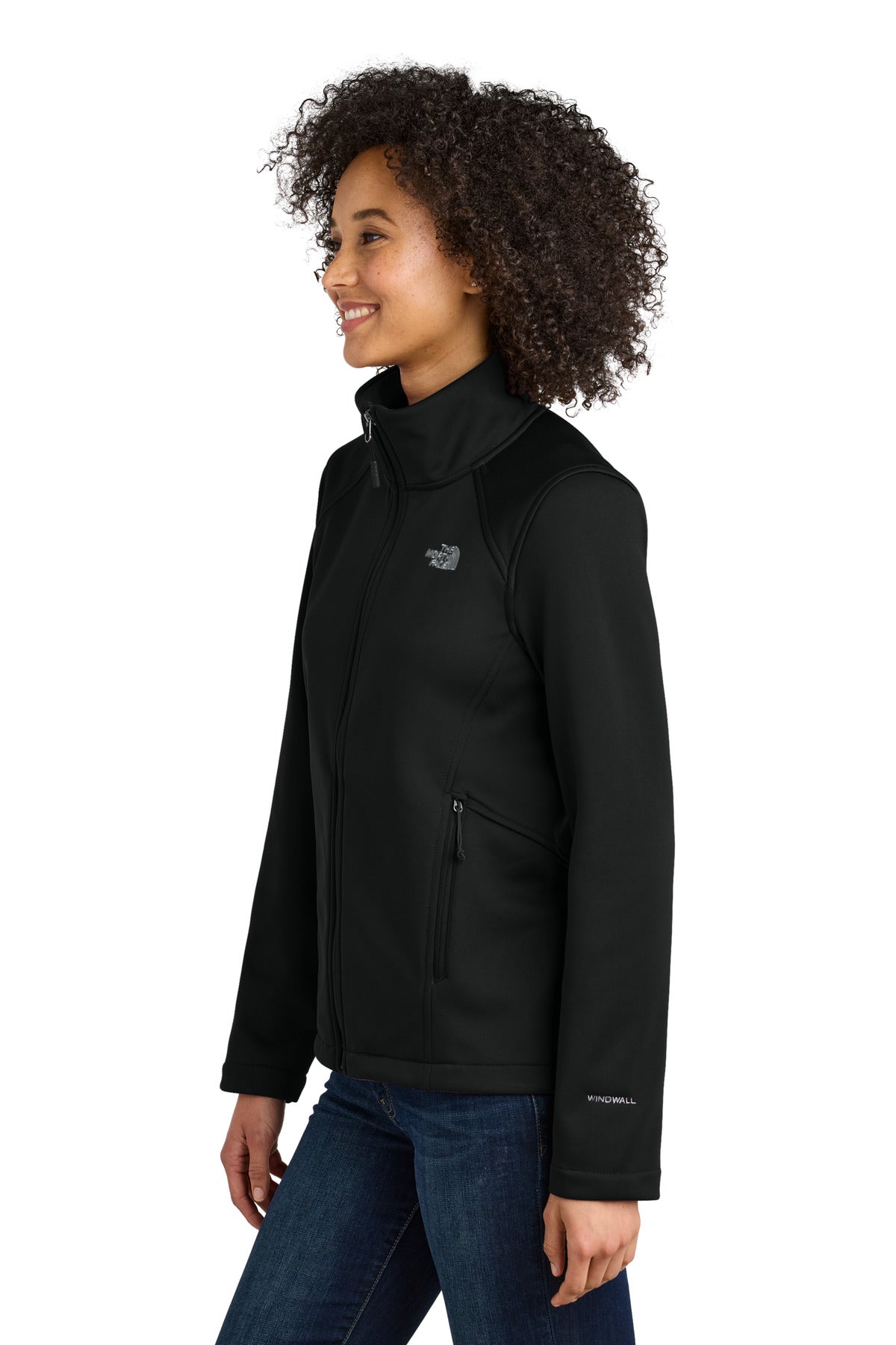 TNFBlack The North Face Women's Chest Logo Ridgewall Soft Shell Jacket NF0A88D4