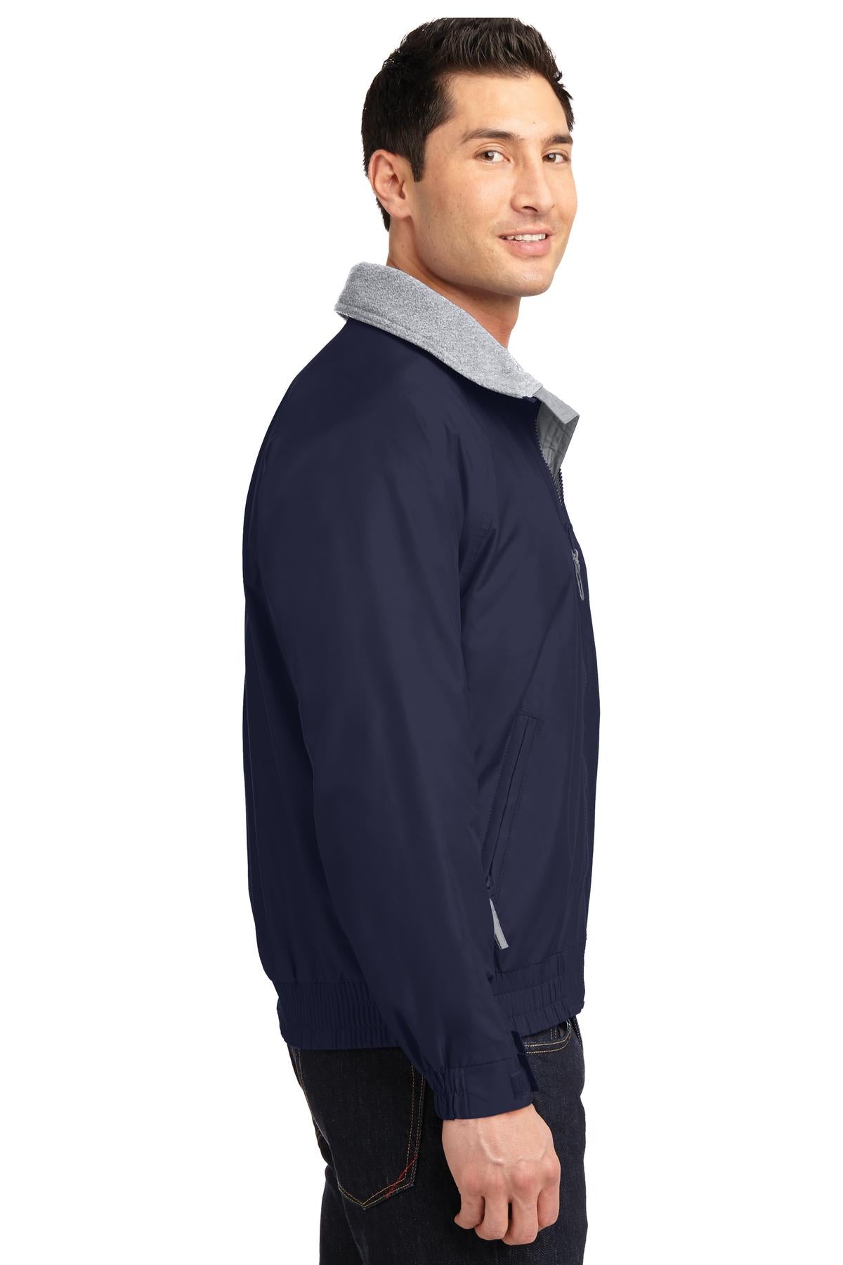 Tr Navy/Gr Hth Port Authority Competitor Jacket. JP54