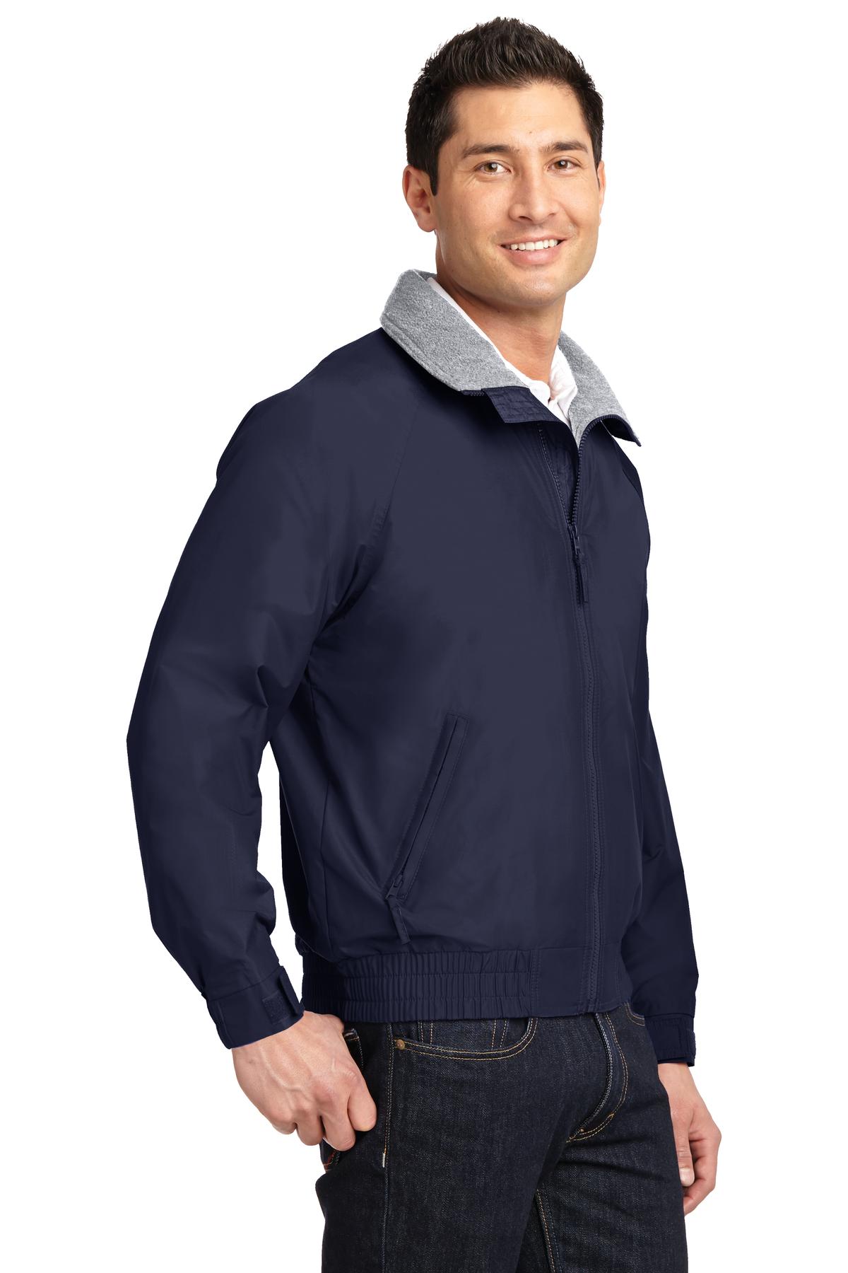 Tr Navy/Gr Hth Port Authority Competitor Jacket. JP54
