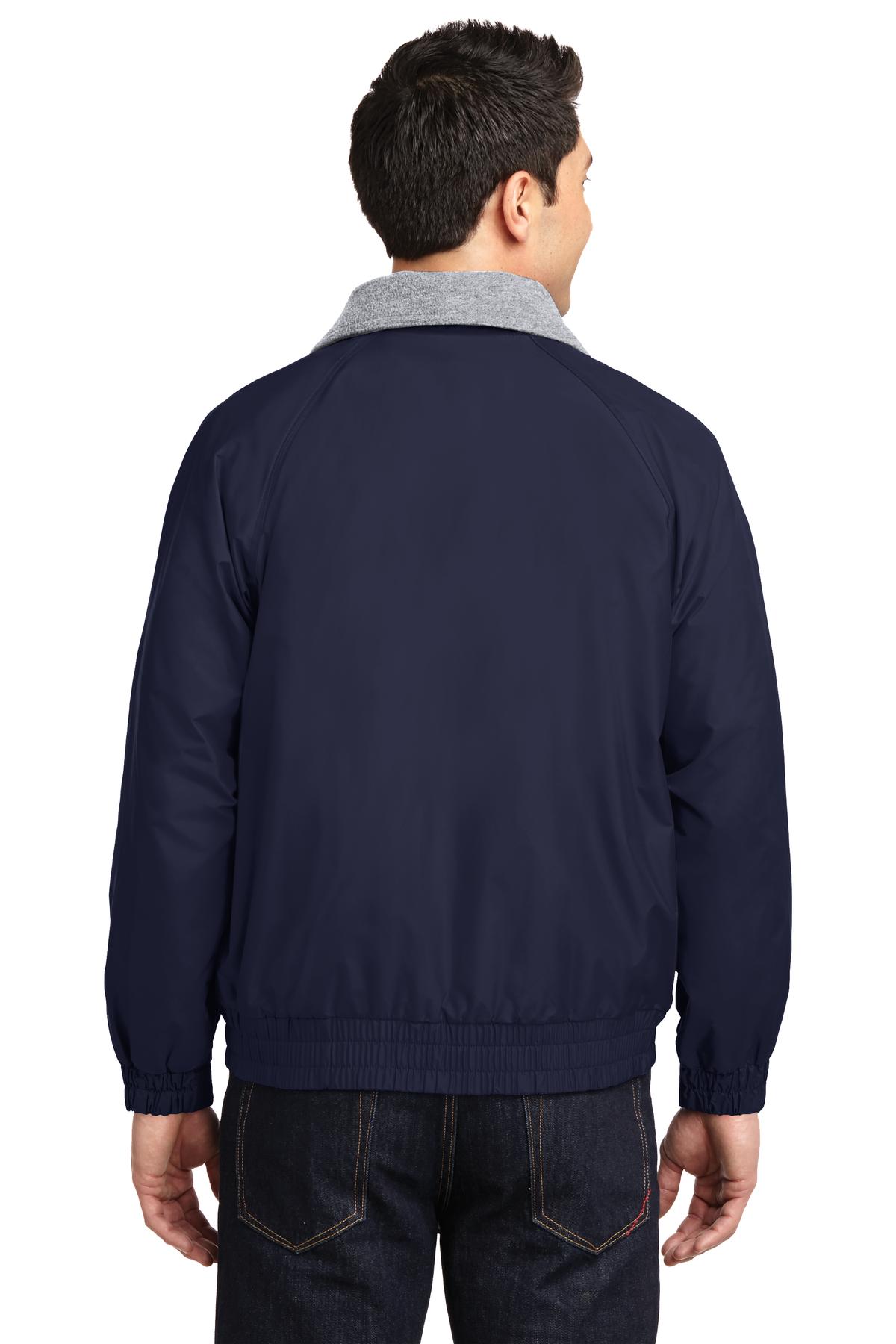 Tr Navy/Gr Hth Port Authority Competitor Jacket. JP54