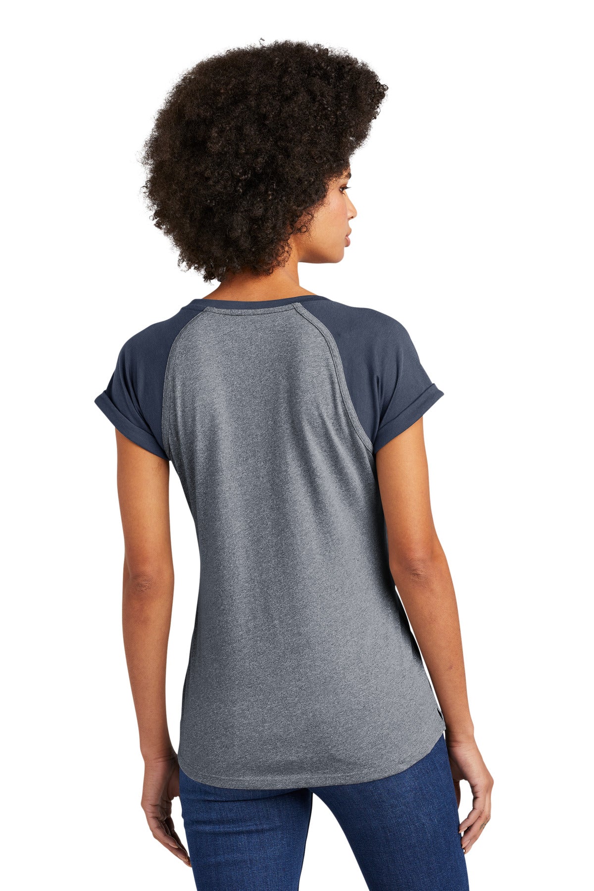 Tr Ny/Tr Ny Tw New Era Women's Heritage Blend Varsity Tee. LNEA107