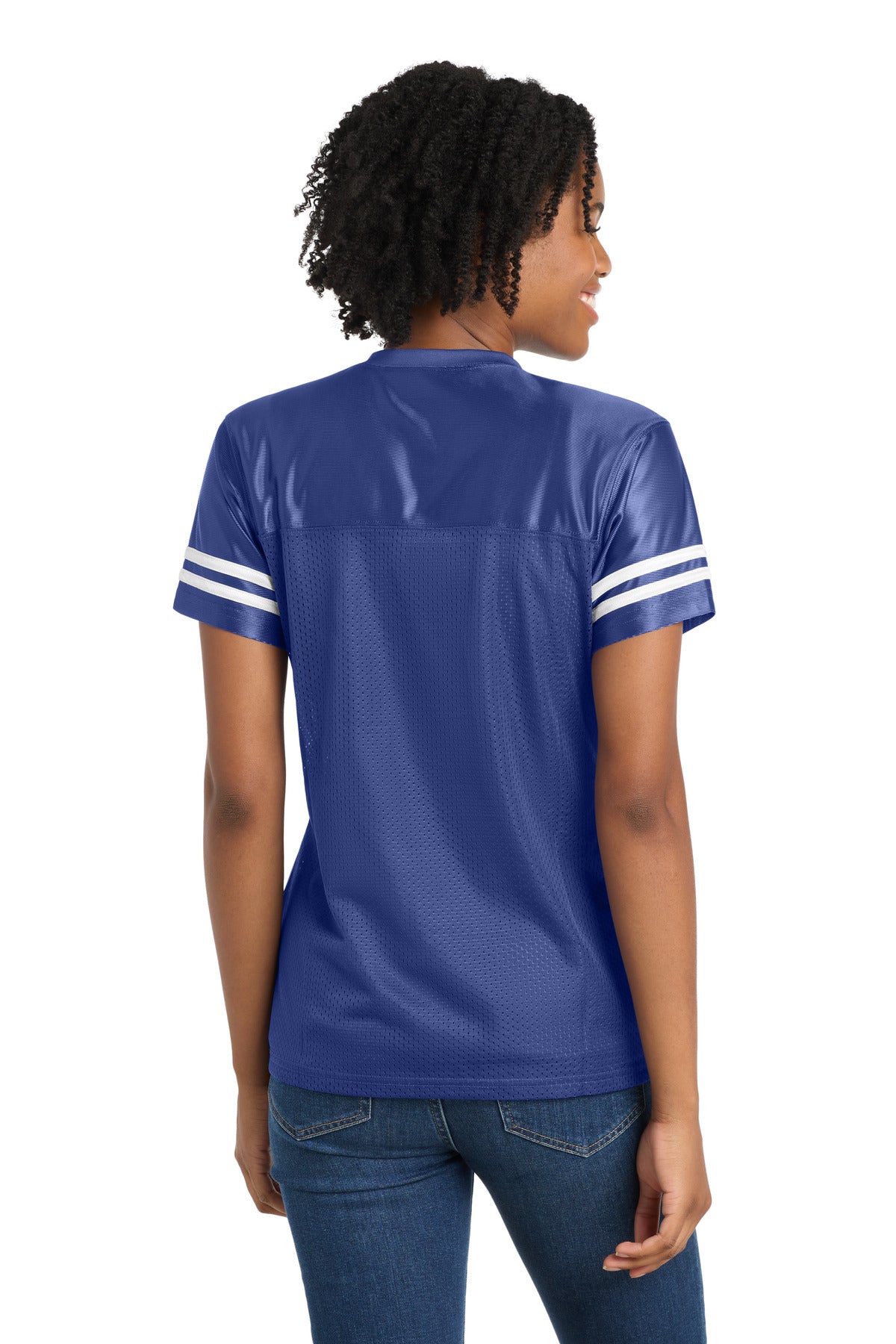 Tr Royal/White Sport-Tek Women's PosiCharge Replica Jersey. LST307