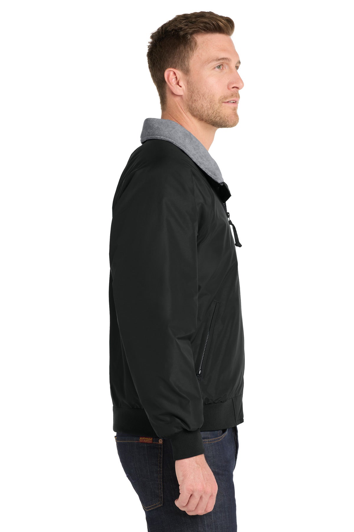 Tr.Black/Gray Port Authority Challenger Jacket. J754
