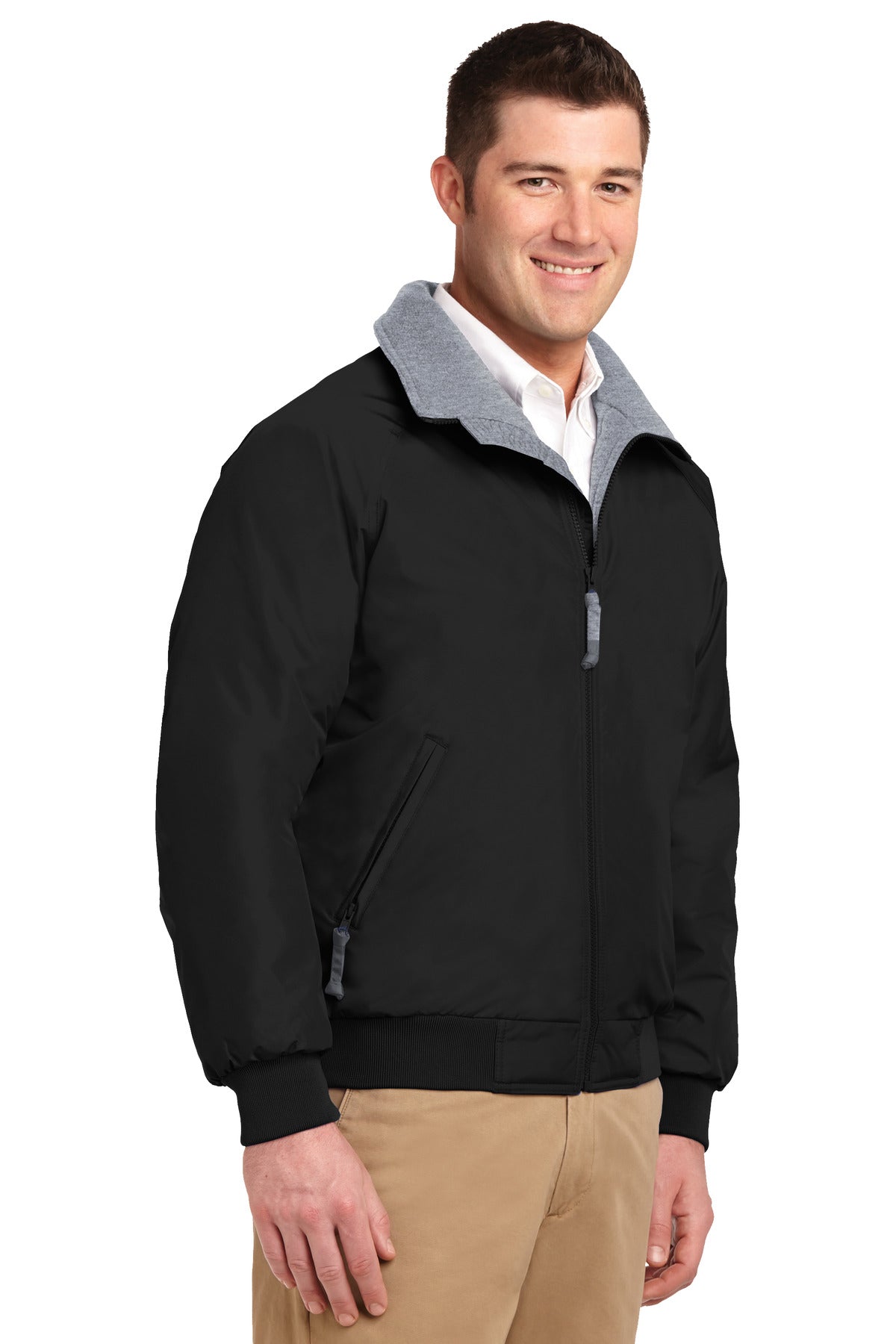 Tr.Black/Gray Port Authority Challenger Jacket. J754