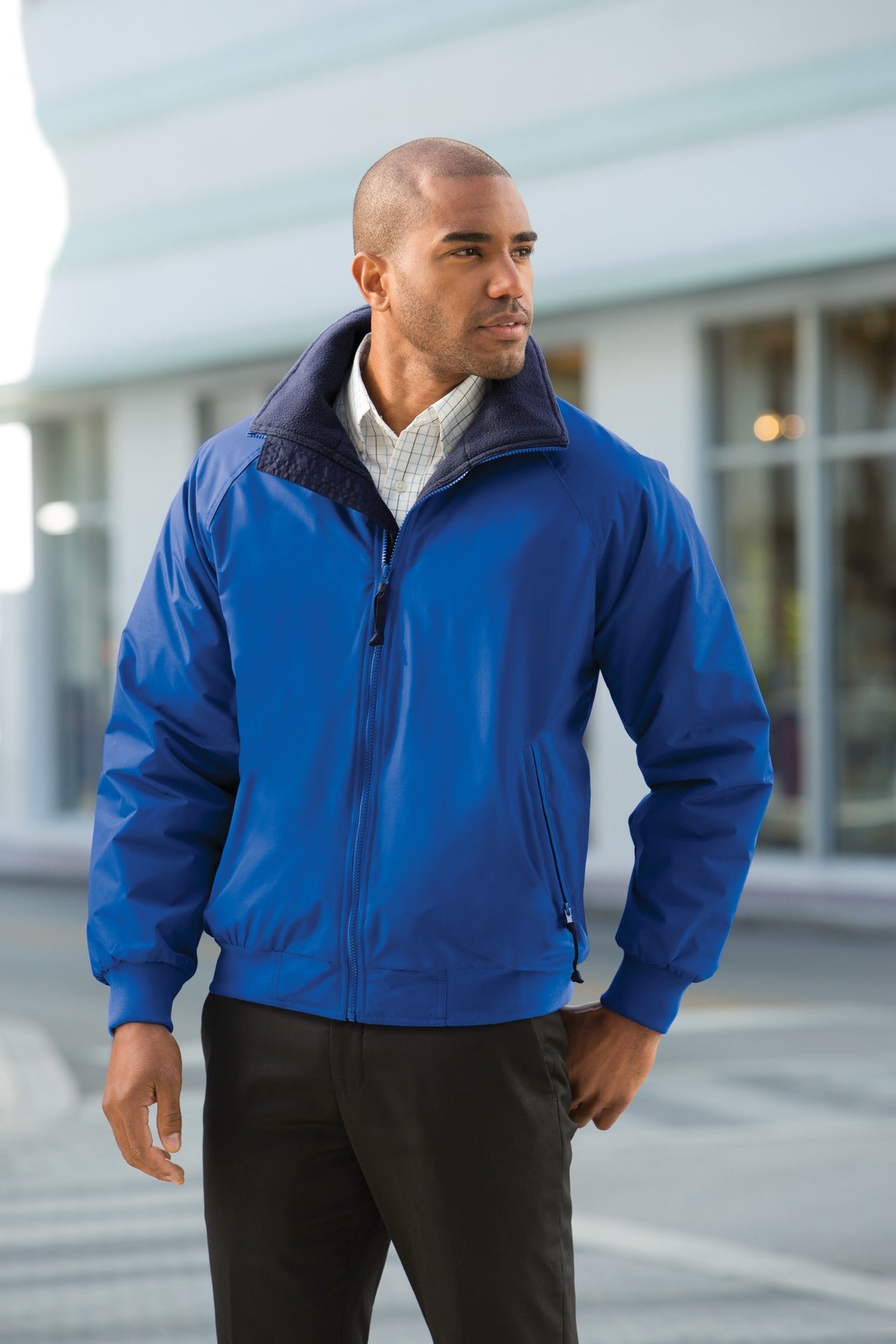Tr.Black/Gray Port Authority Challenger Jacket. J754