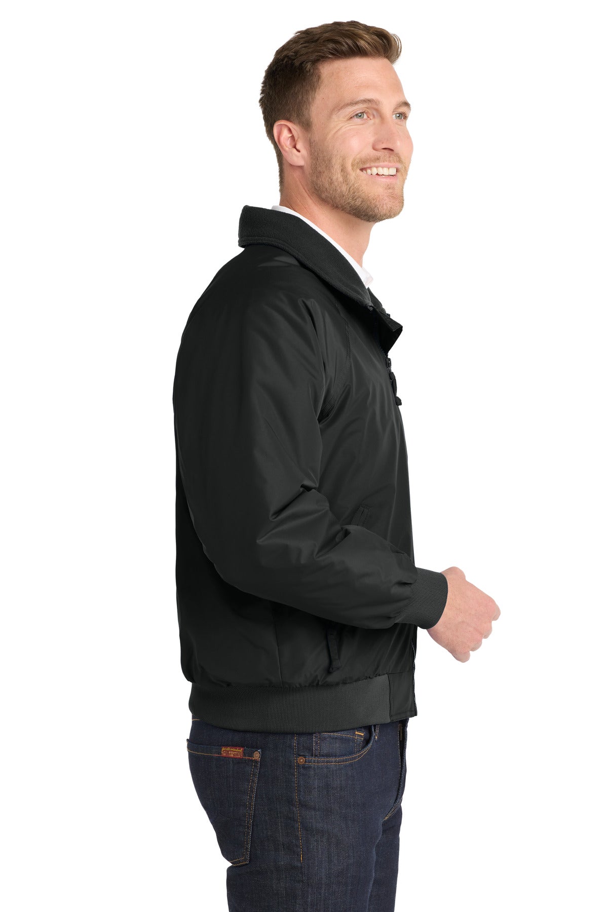 Tr.Black/Tr.Bk Port Authority Challenger Jacket. J754