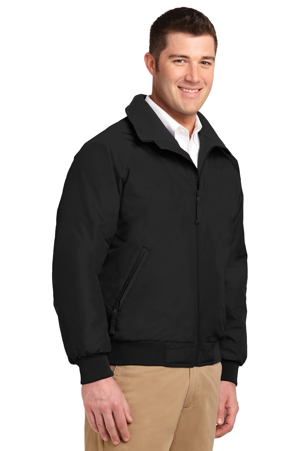 Tr.Black/Tr.Bk Port Authority Challenger Jacket. J754