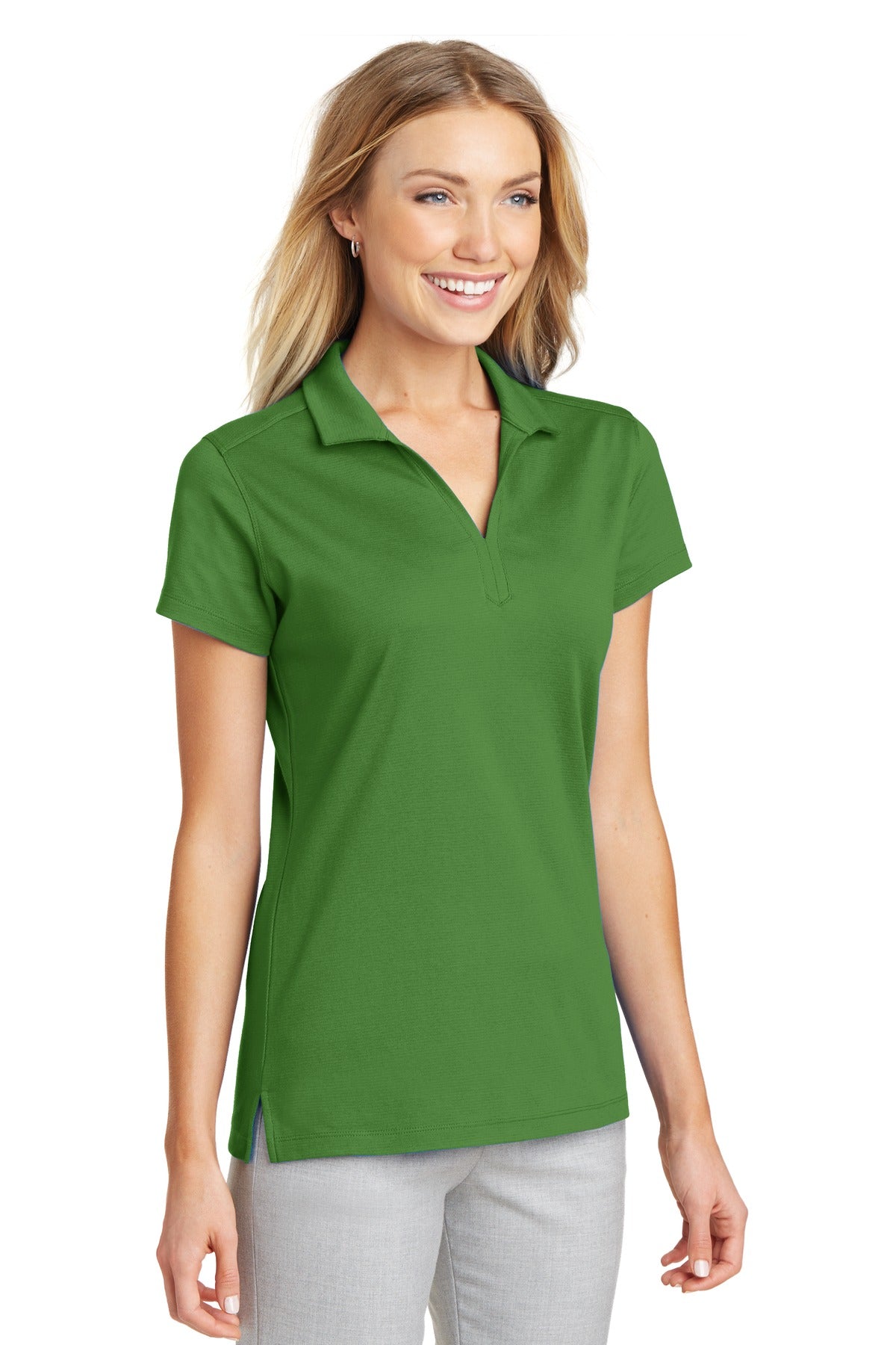Treetop Green Port Authority Women's Rapid Dry Mesh Polo. L573