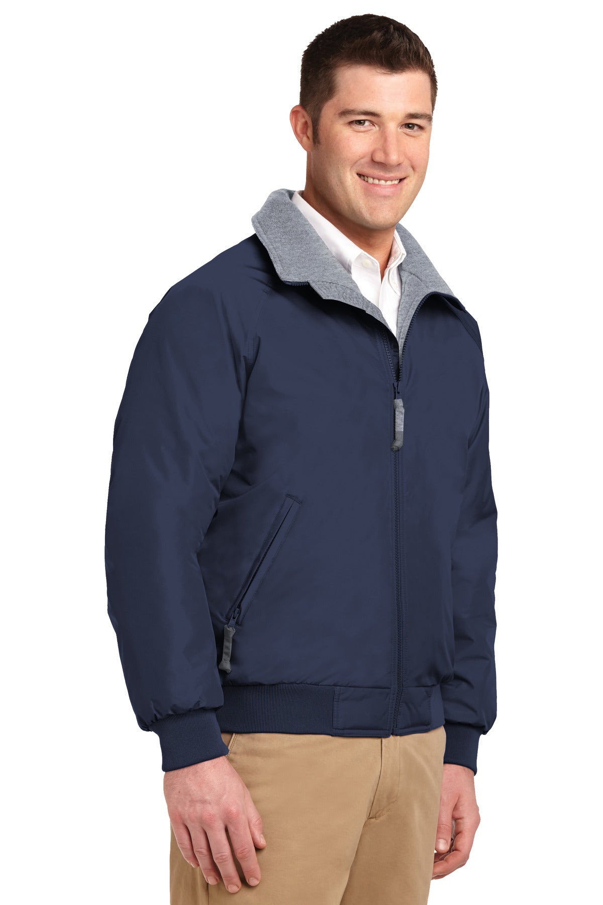 Tr.Navy/Gray Port Authority Challenger Jacket. J754