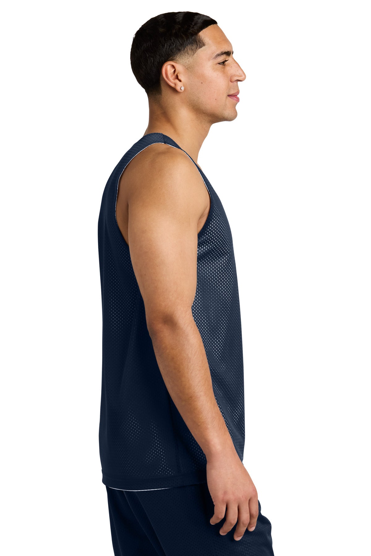 TrNv/White Sport-Tek PosiCharge Reversible Mesh Tank ST5000