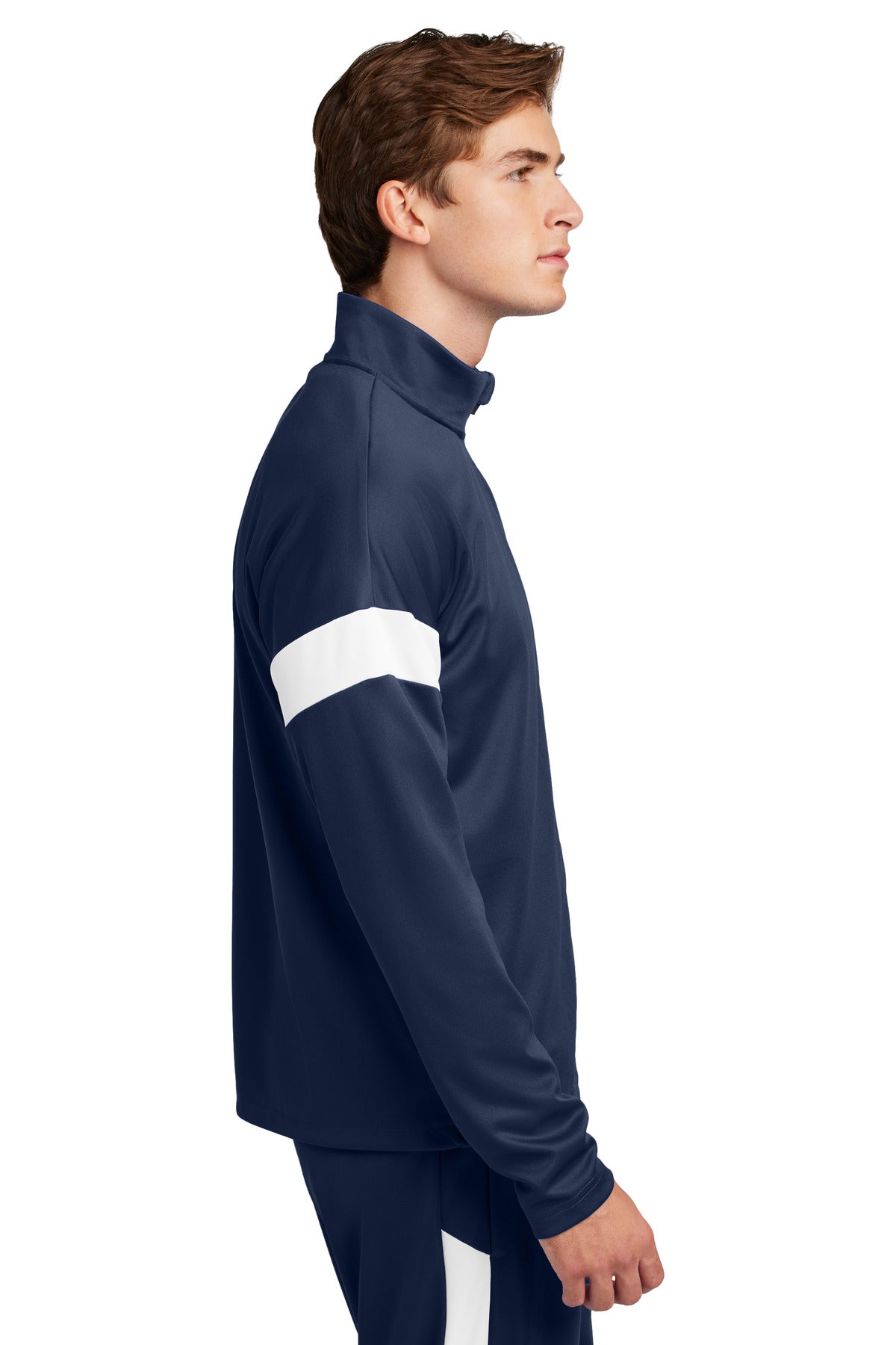 TrNv/White Sport-Tek Travel Full-Zip Jacket ST800