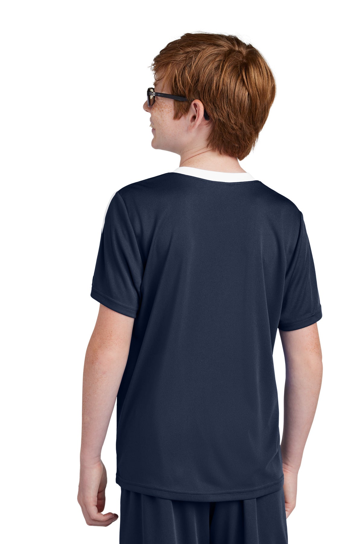 TrNv/White Sport-Tek Youth Competitor United Crew YST100