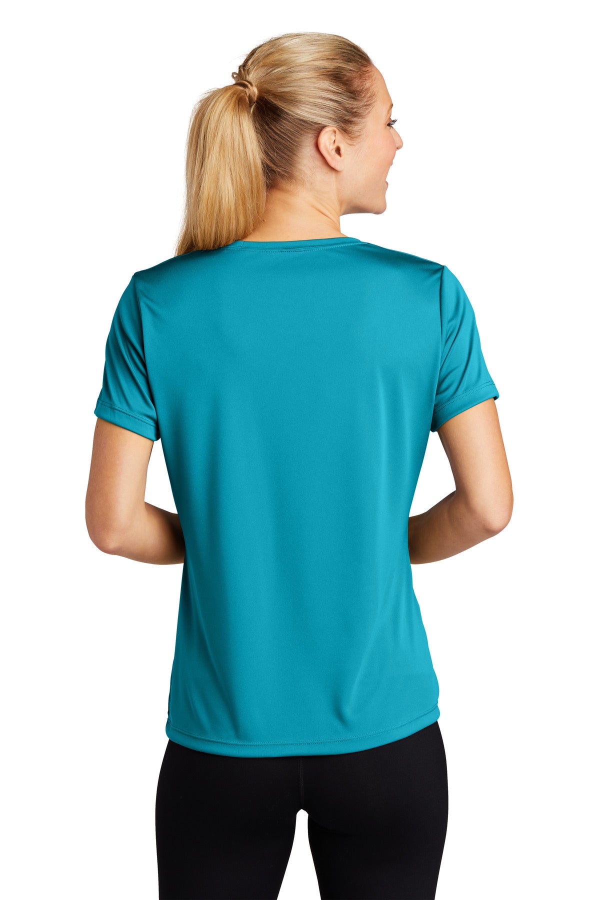 Tropic Blue Sport-Tek Women's PosiCharge Competitor Tee. LST350