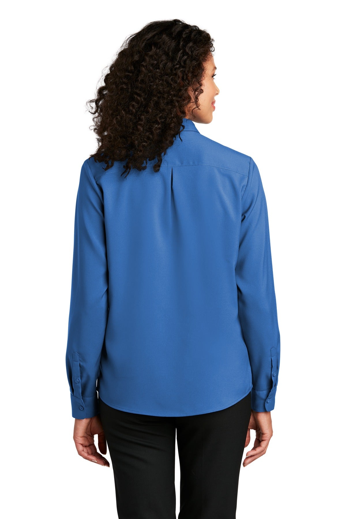 True Blue Port Authority Women's Long Sleeve Performance Staff Shirt LW401