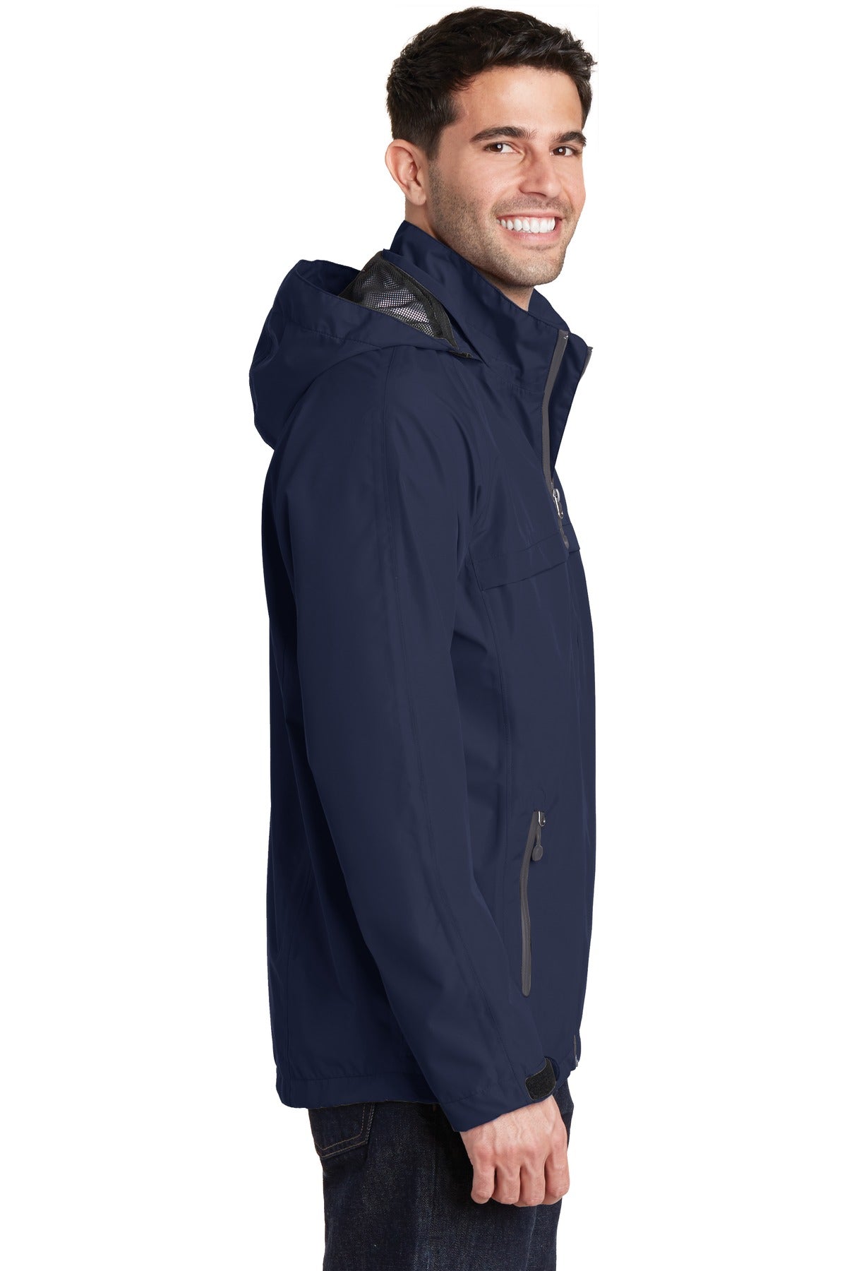 True Navy Port Authority Torrent Waterproof Jacket. J333