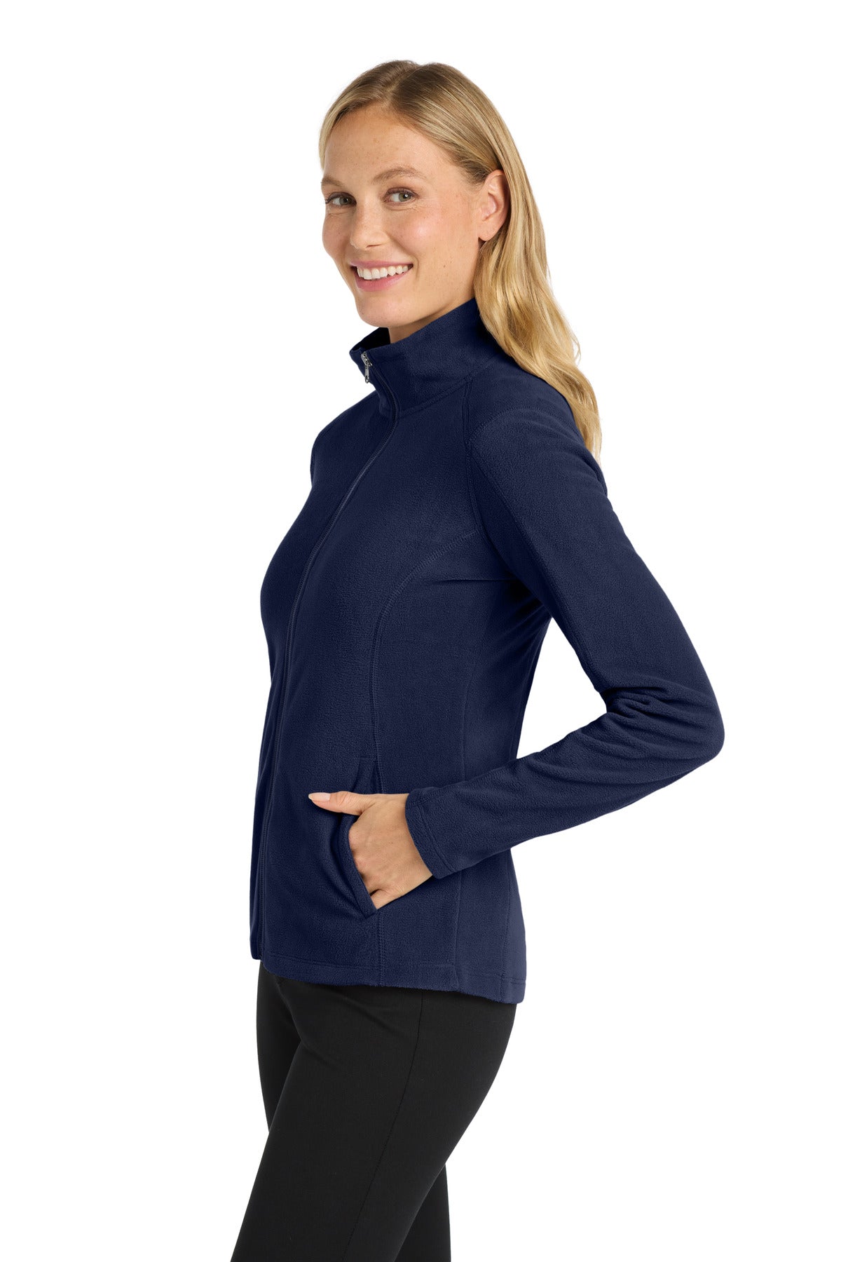 True Navy Port Authority Women's Microfleece Jacket. L223