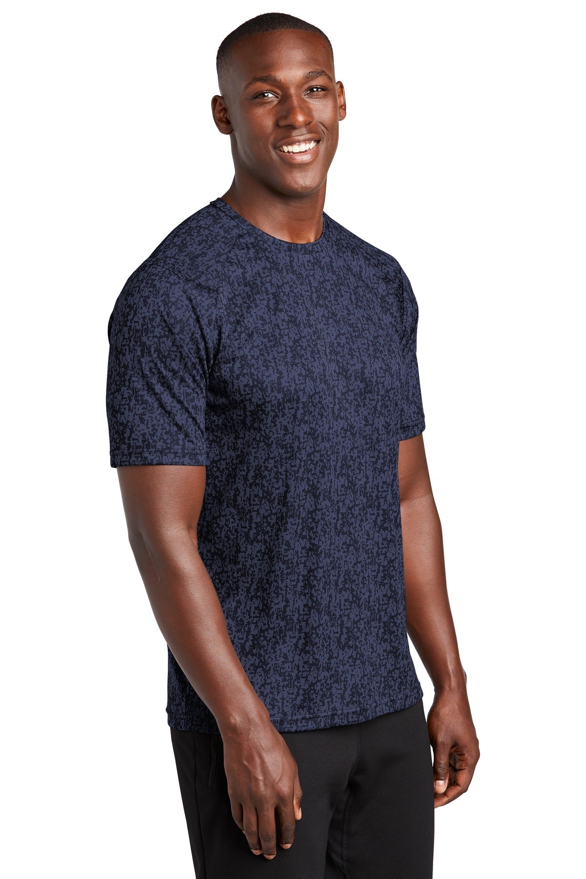 True Navy Sport-Tek Digi Camo Tee. ST460