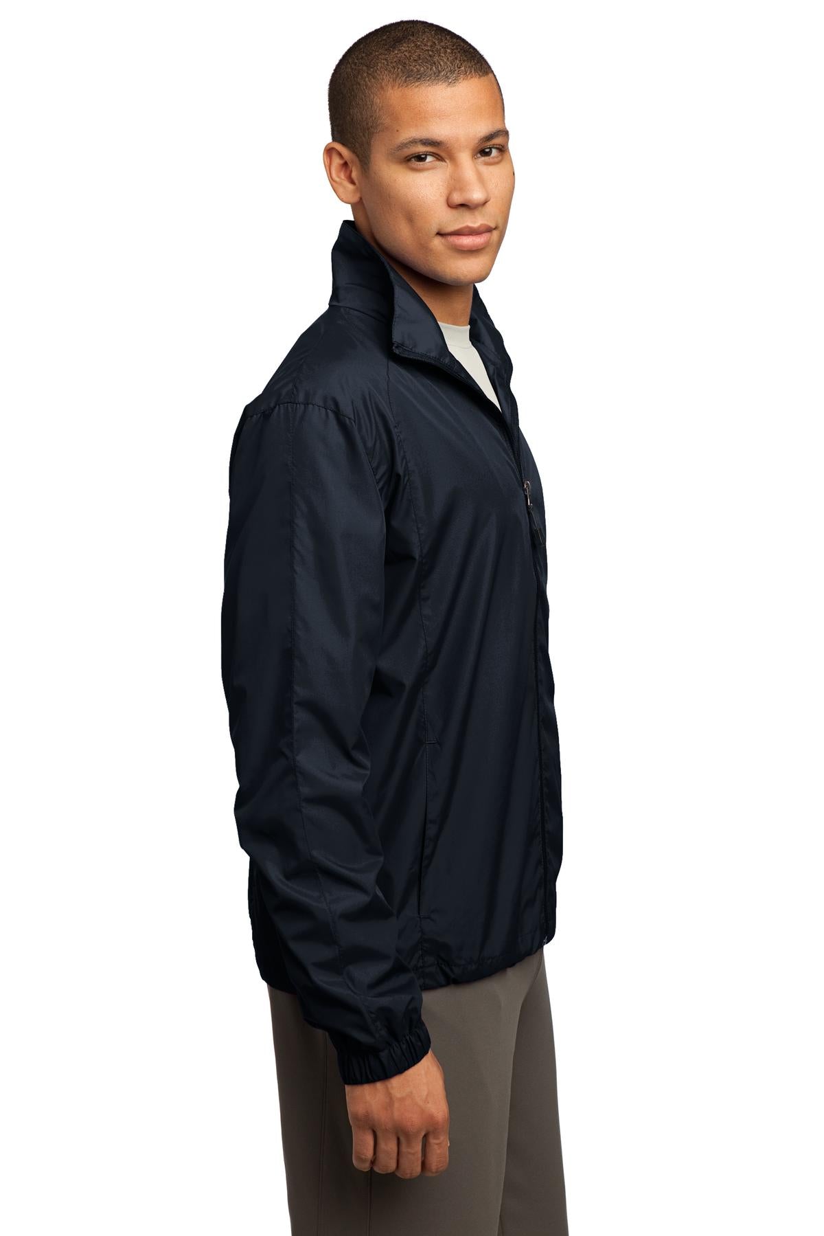 True Navy Sport-Tek Full-Zip Wind Jacket. JST70