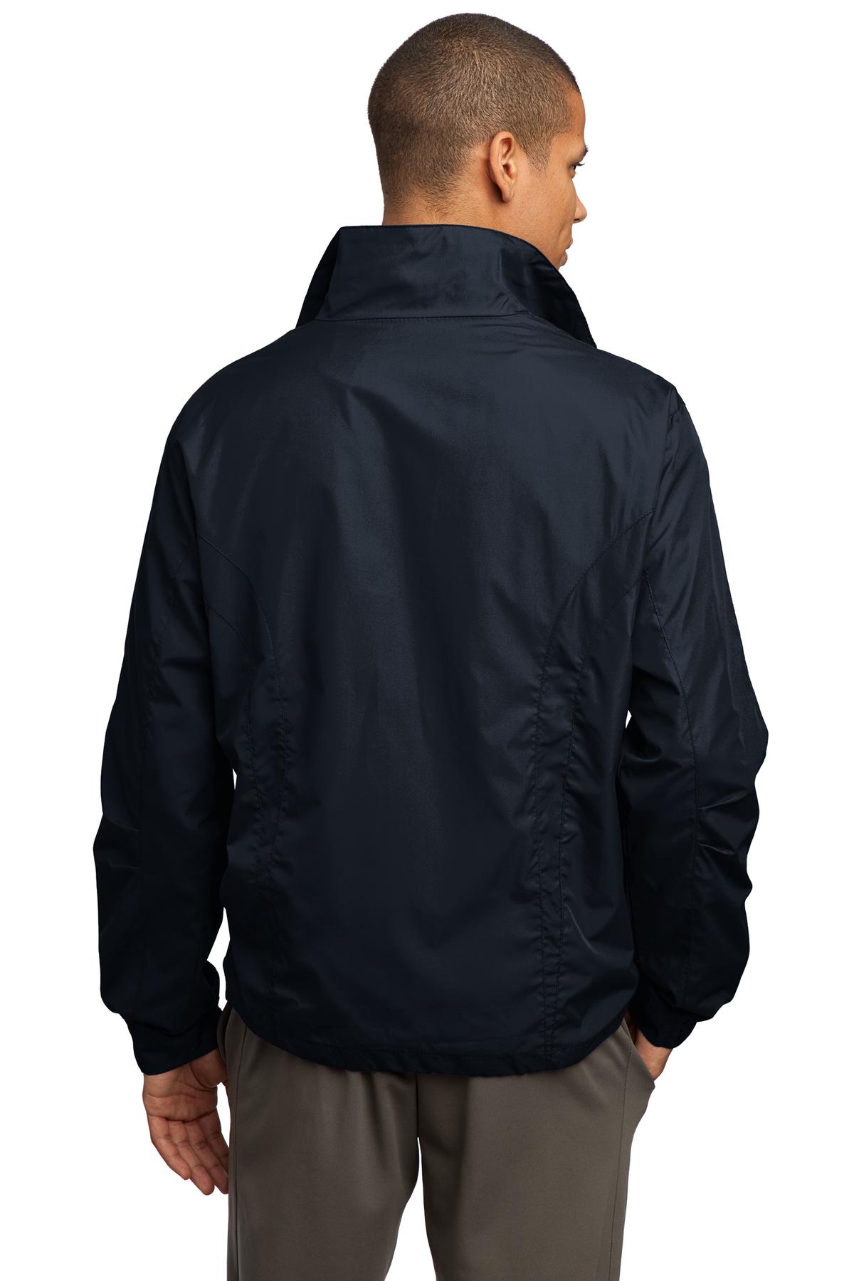 True Navy Sport-Tek Full-Zip Wind Jacket. JST70