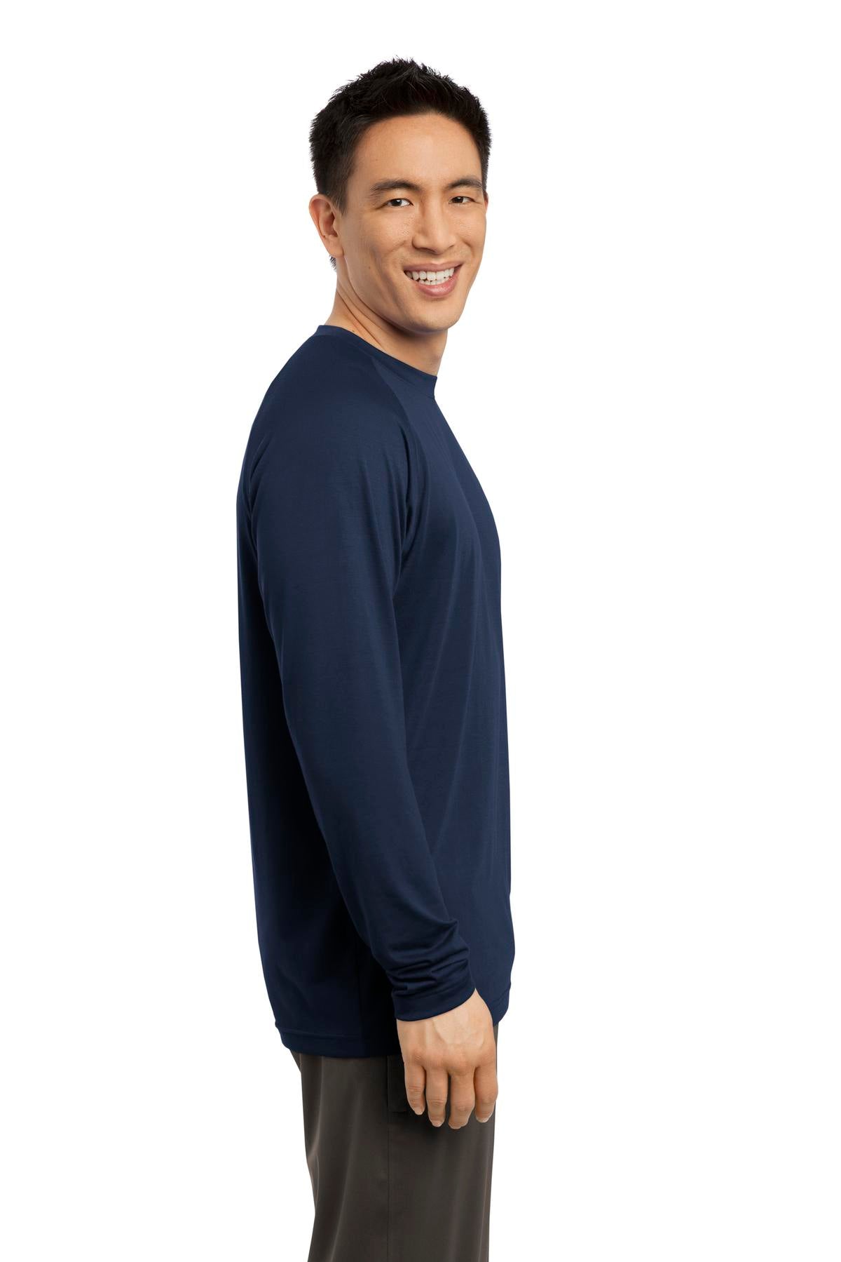 True Navy Sport-Tek Long Sleeve Ultimate Performance Crew. ST700LS
