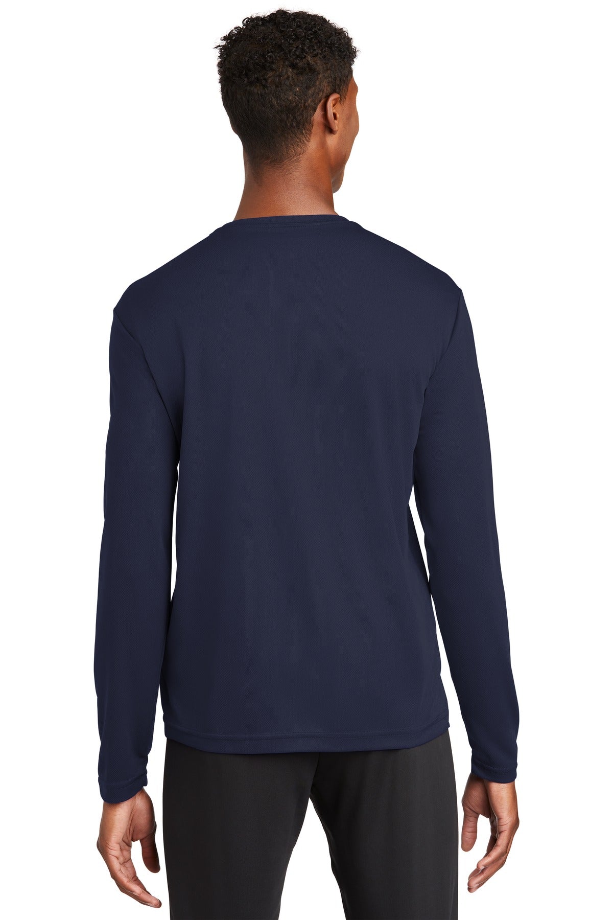 True Navy Sport-Tek PosiCharge RacerMesh Long Sleeve Tee. ST340LS