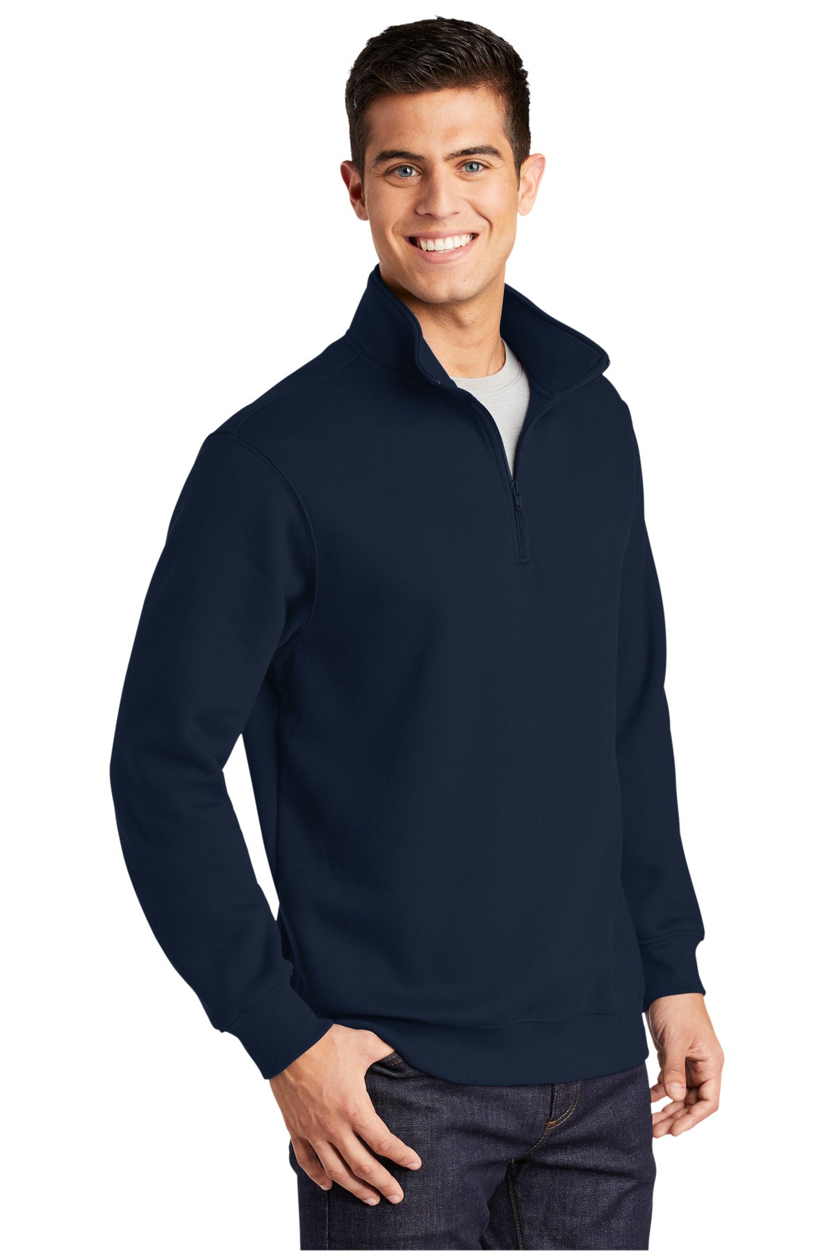 True Navy Sport-Tek Tall 1/4-Zip Sweatshirt. TST253