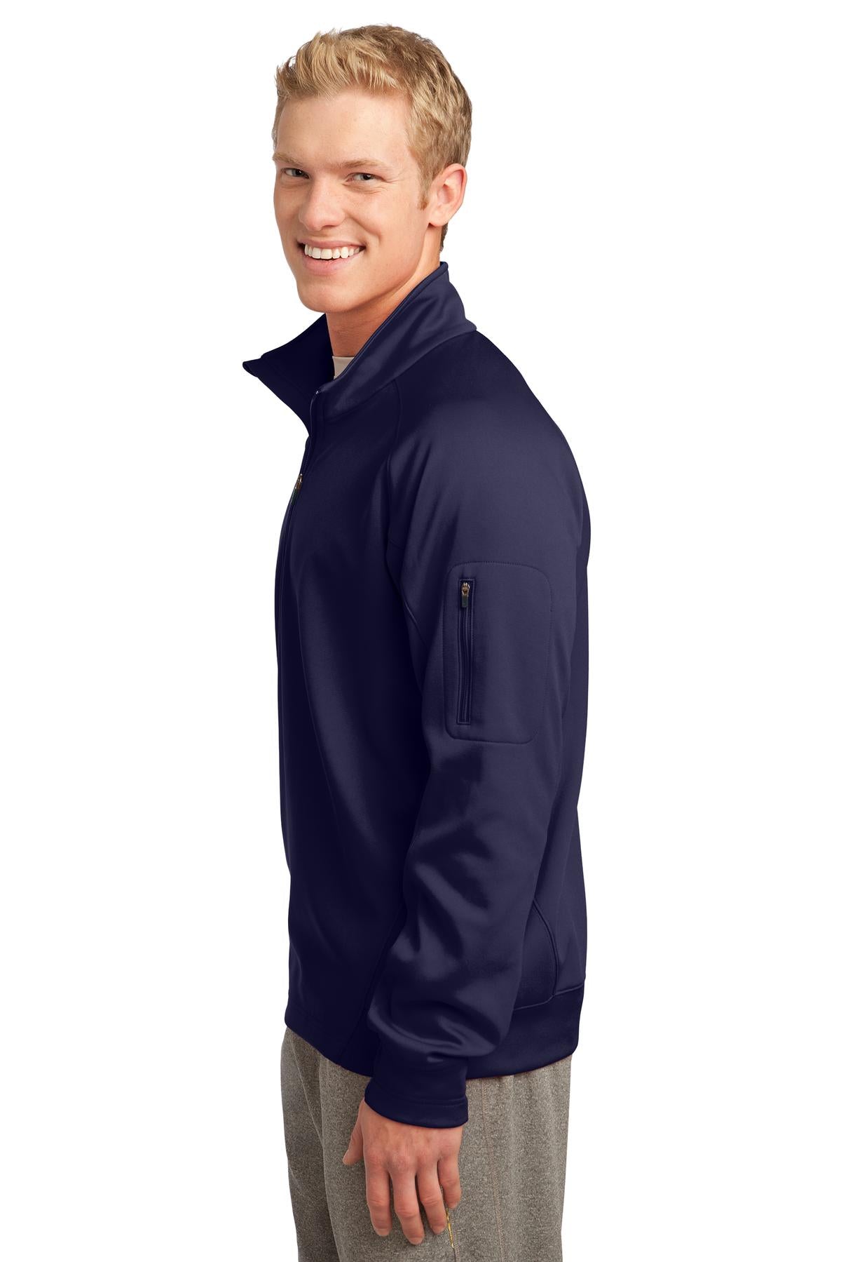 True Navy Sport-Tek Tech Fleece 1/4-Zip Pullover. F247