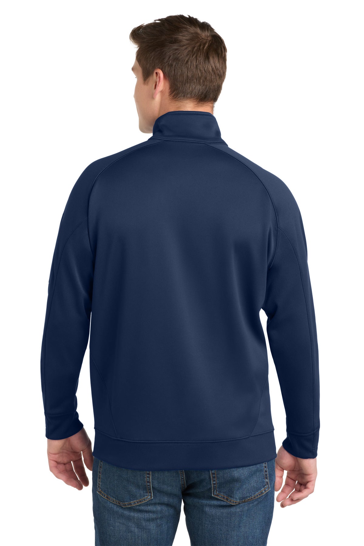 True Navy Sport-Tek Tech Fleece 1/4-Zip Pullover. F247