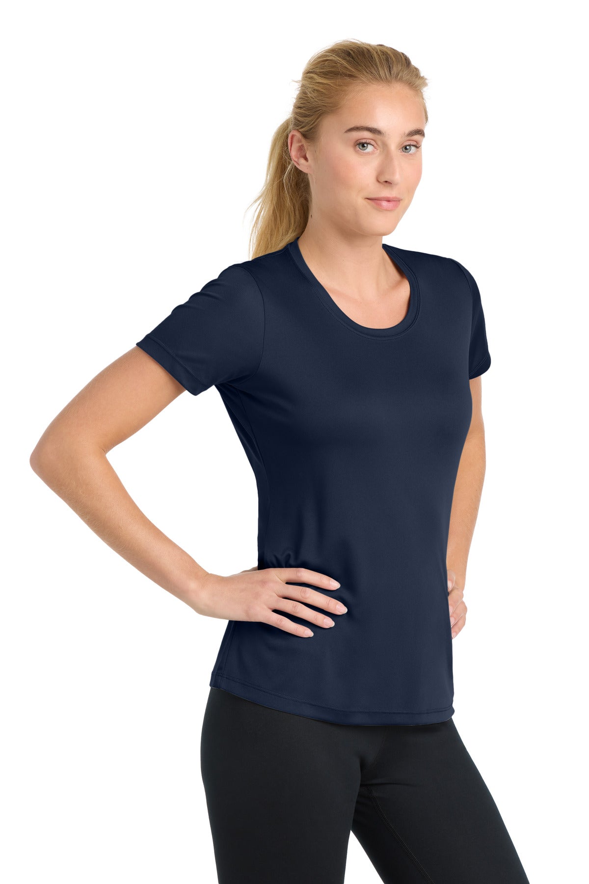 True Navy Sport-Tek Women's PosiCharge Competitor Tee. LST350