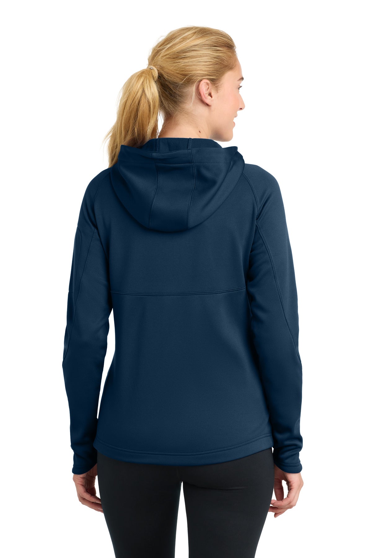 True Navy Sport-Tek Women's Tech Fleece Full-Zip Hooded Jacket. L248