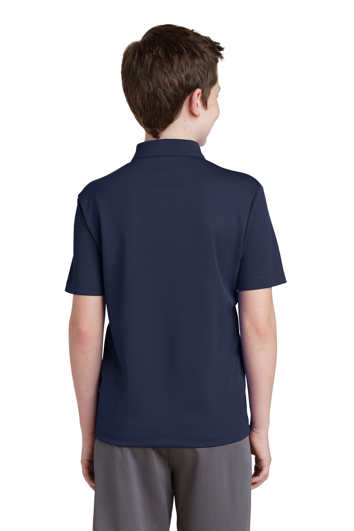 True Navy Sport-Tek Youth PosiCharge RacerMesh Polo. YST640