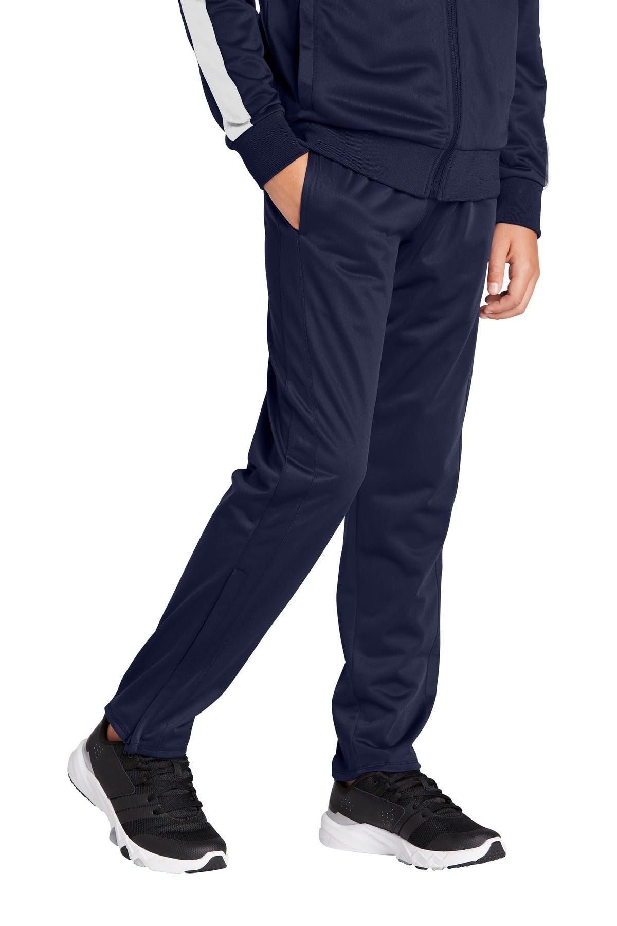 True Navy Sport-Tek Youth Tricot Track Jogger. YPST95