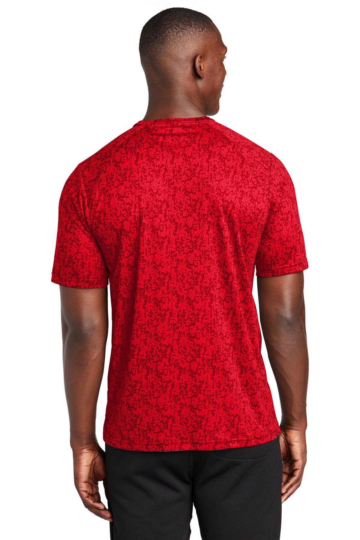 True Red Sport-Tek Digi Camo Tee. ST460