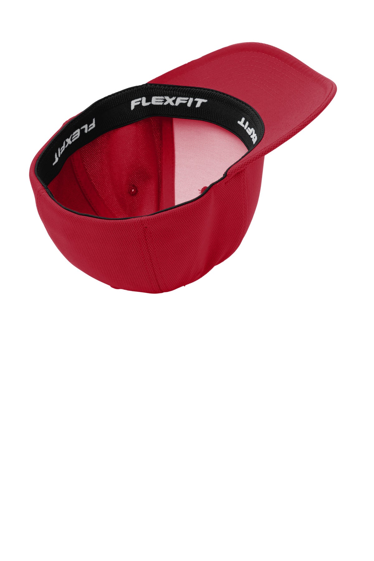 True Red Sport-Tek Flexfit Cool & Dry Poly Block Mesh Cap. STC22