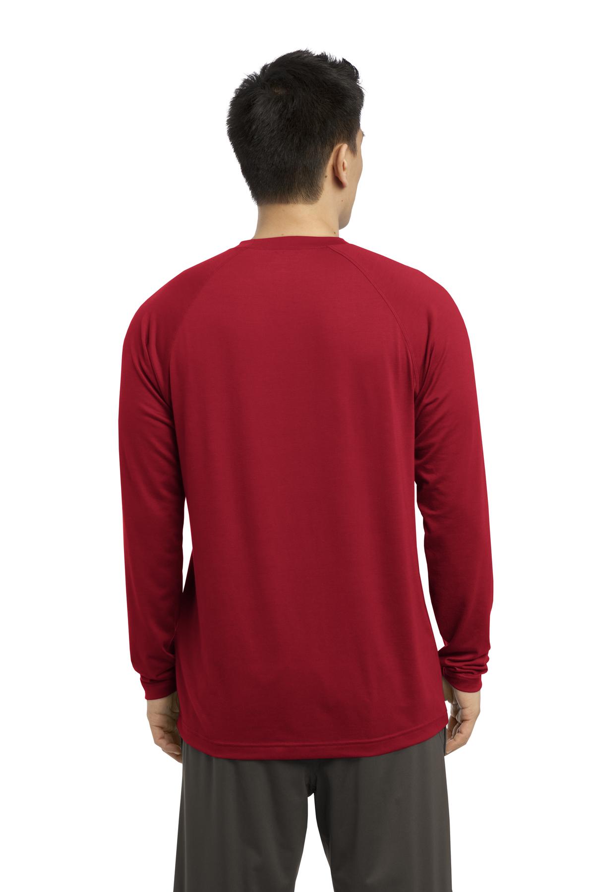 True Red Sport-Tek Long Sleeve Ultimate Performance Crew. ST700LS