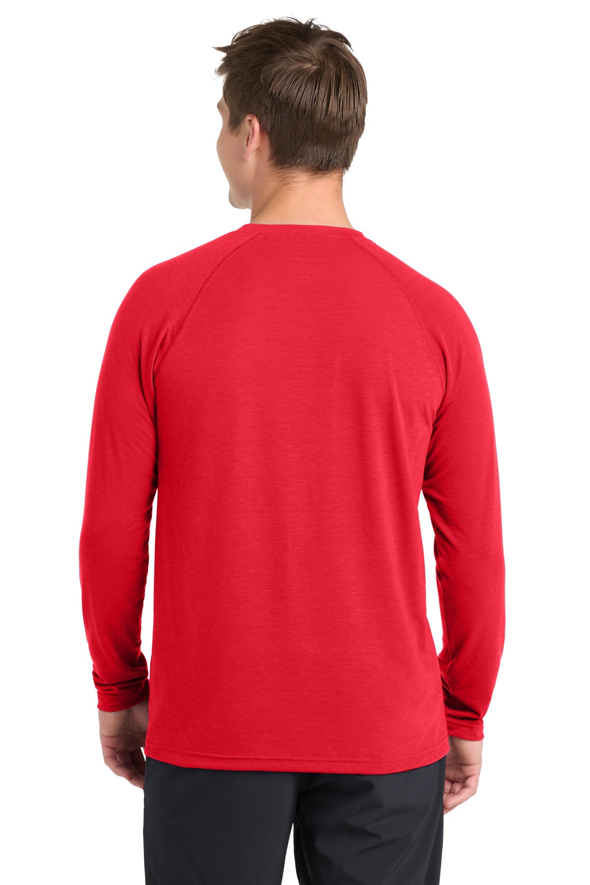 True Red Sport-Tek Long Sleeve Ultimate Performance Crew. ST700LS