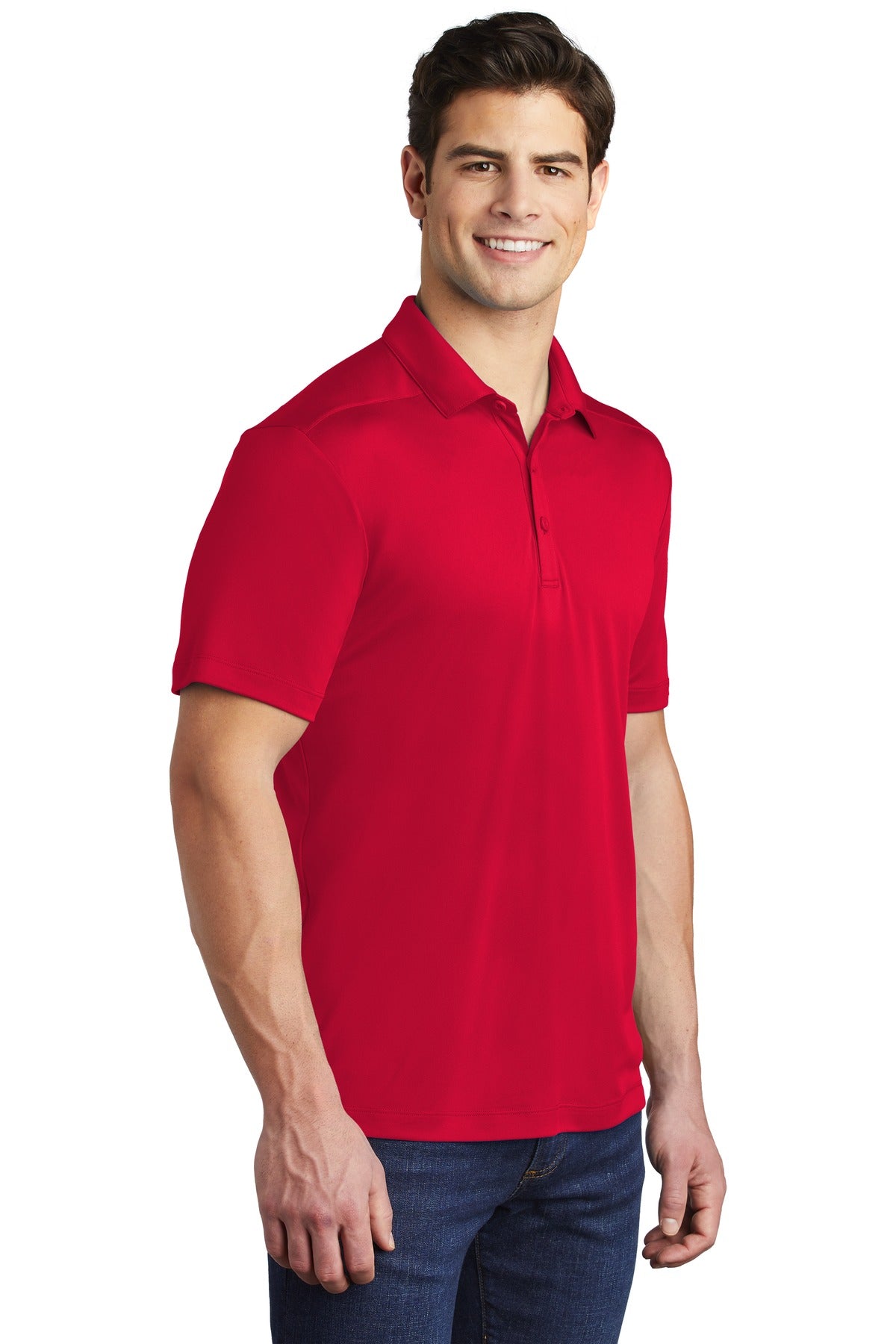 True Red Sport-Tek Posi-UV Pro Polo. ST520
