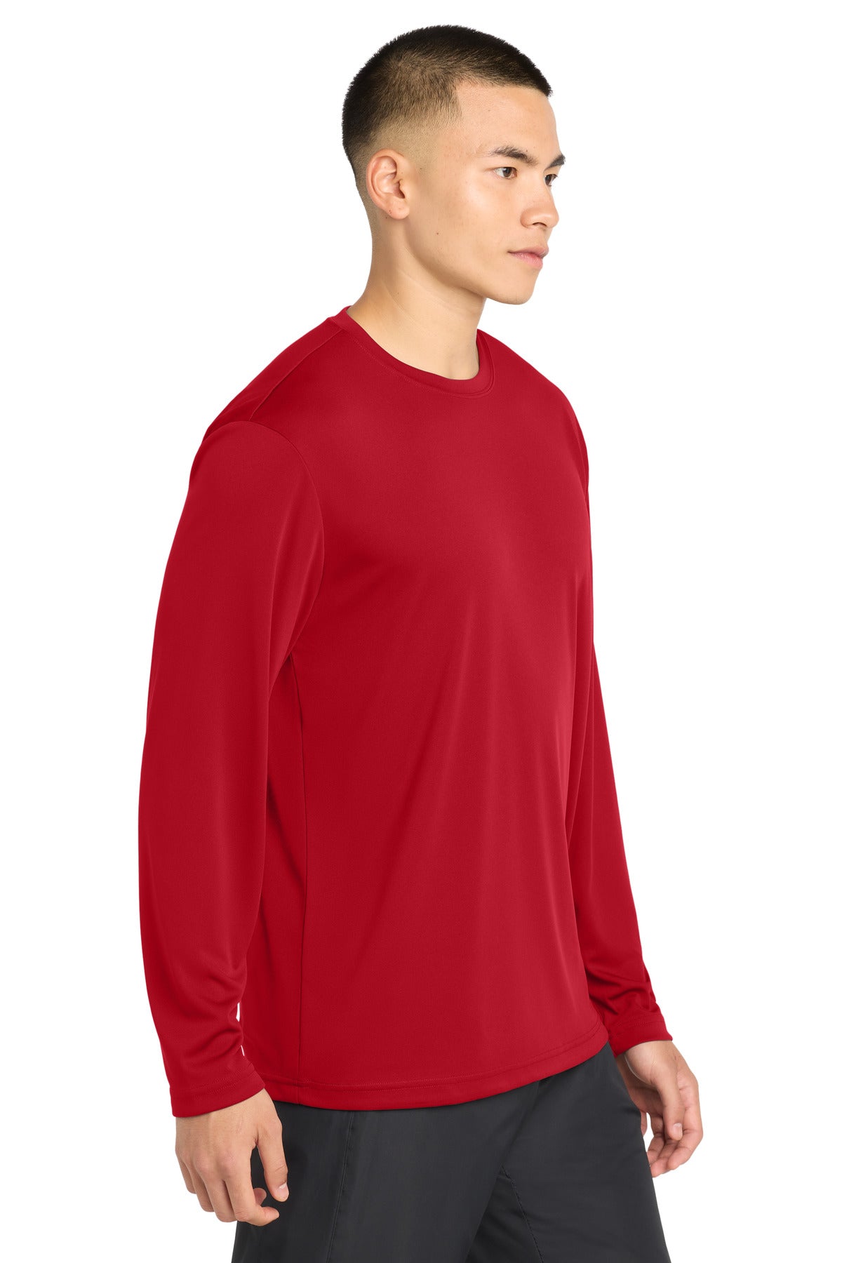 True Red Sport-Tek Tall Long Sleeve PosiCharge Competitor Tee. TST350LS