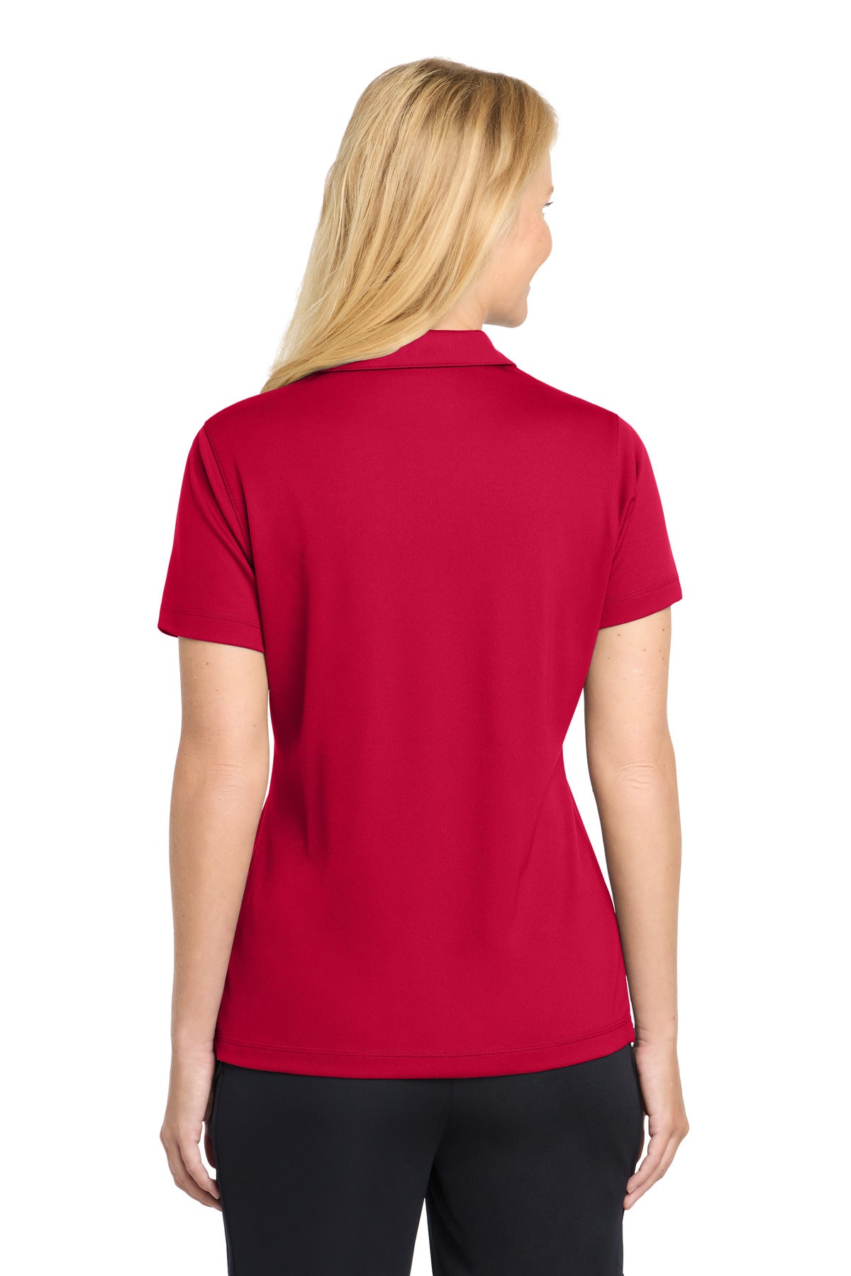True Red Sport-Tek Women's PosiCharge Micro-Mesh Polo. LST680