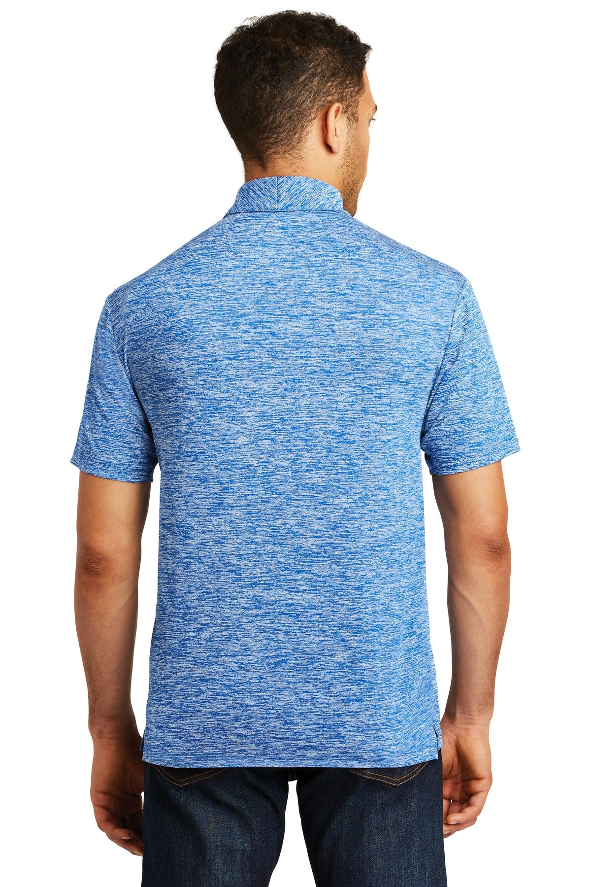 True Royal Ele Sport-Tek PosiCharge Electric Heather Polo. ST590