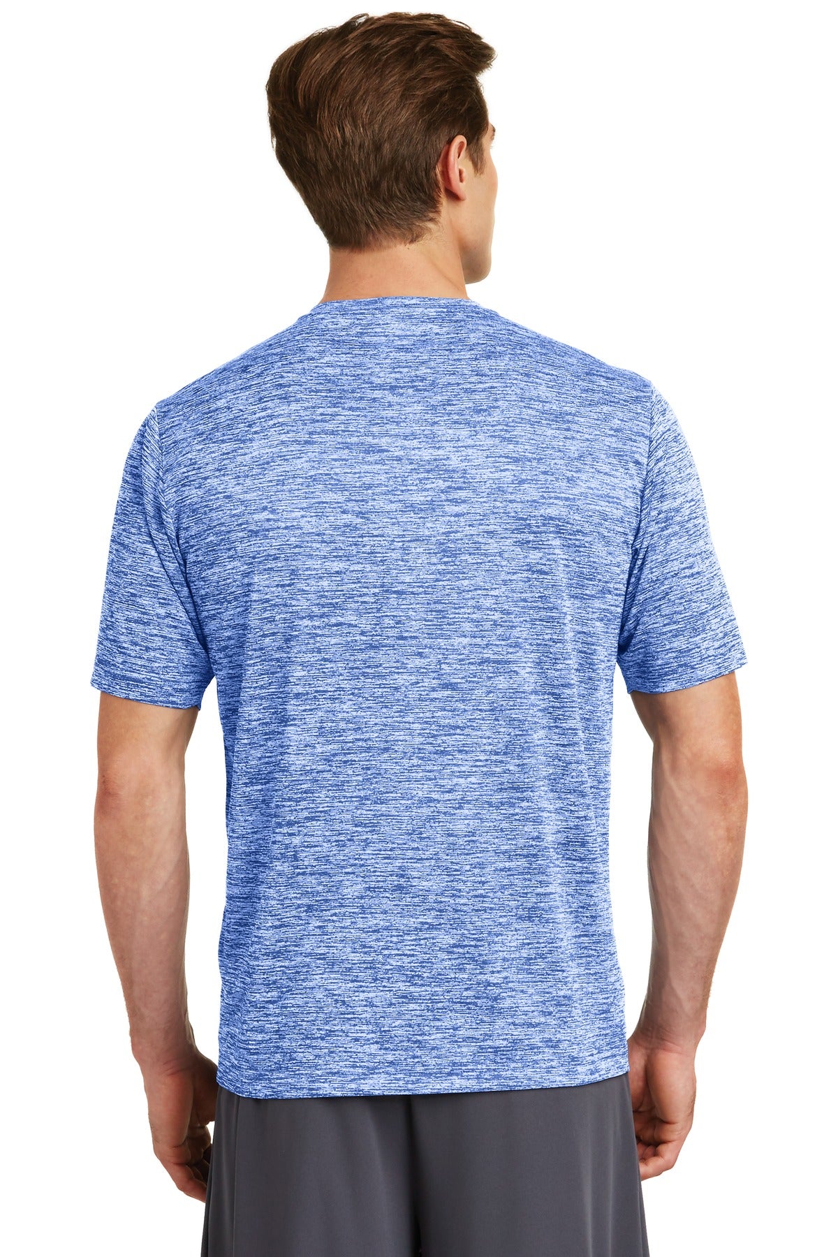 True Royal Ele Sport-Tek PosiCharge Electric Heather Tee. ST390